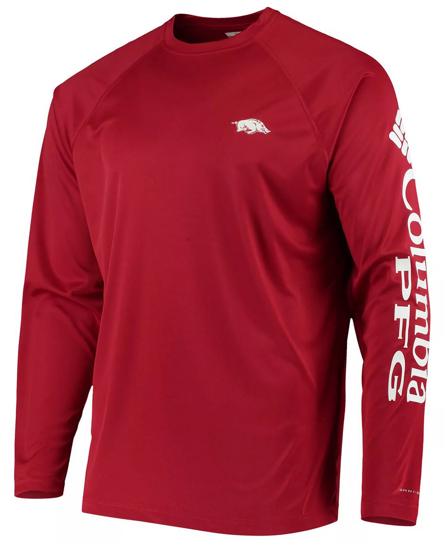 Men's PFG Cardinal Arkansas Razorbacks Terminal Tackle Omni-Shade Long Sleeve T-shirt - Cardinal - L