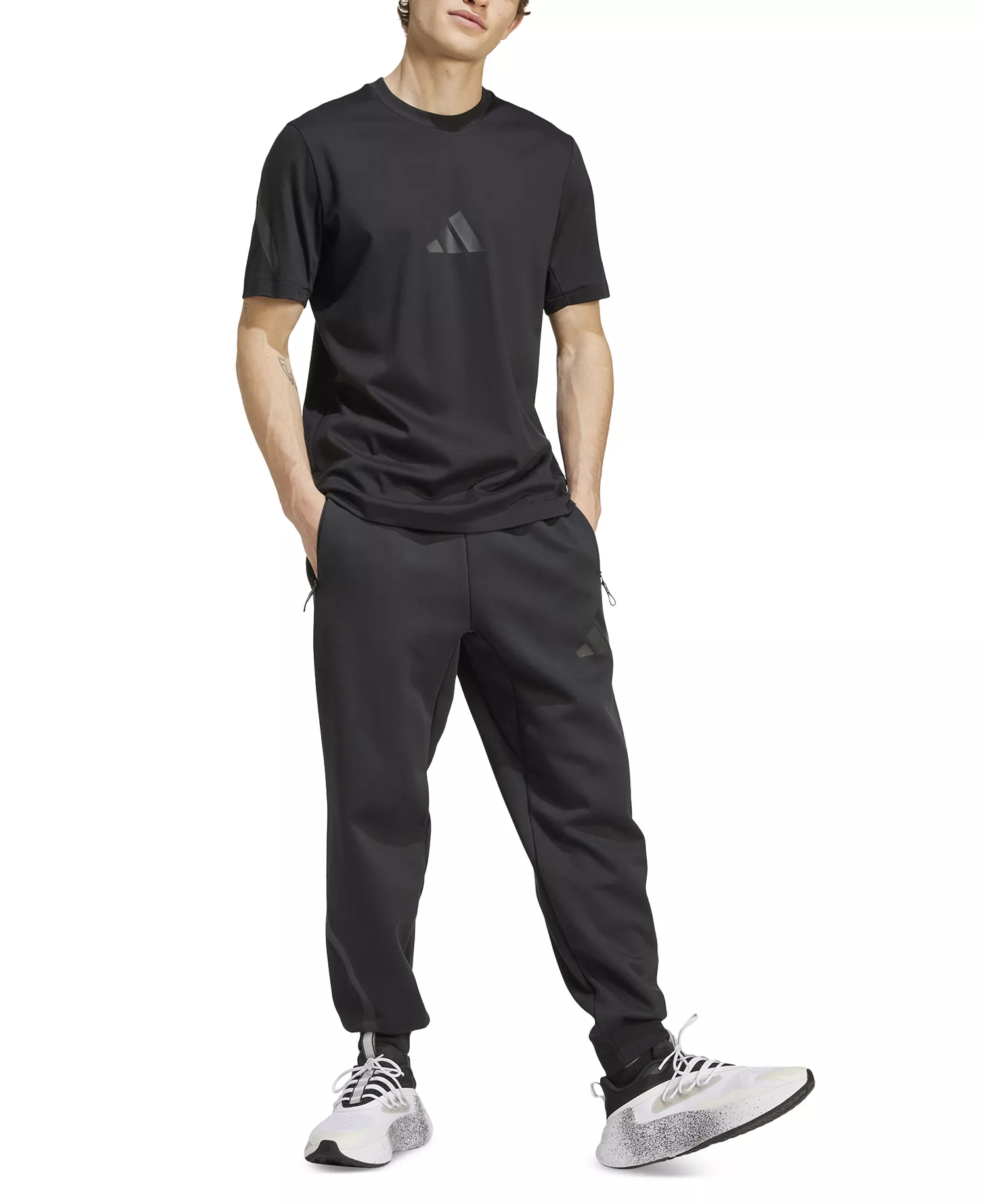 Men's Z.N.E. Short-Sleeve Crewneck T-Shirt - Black - 2XL