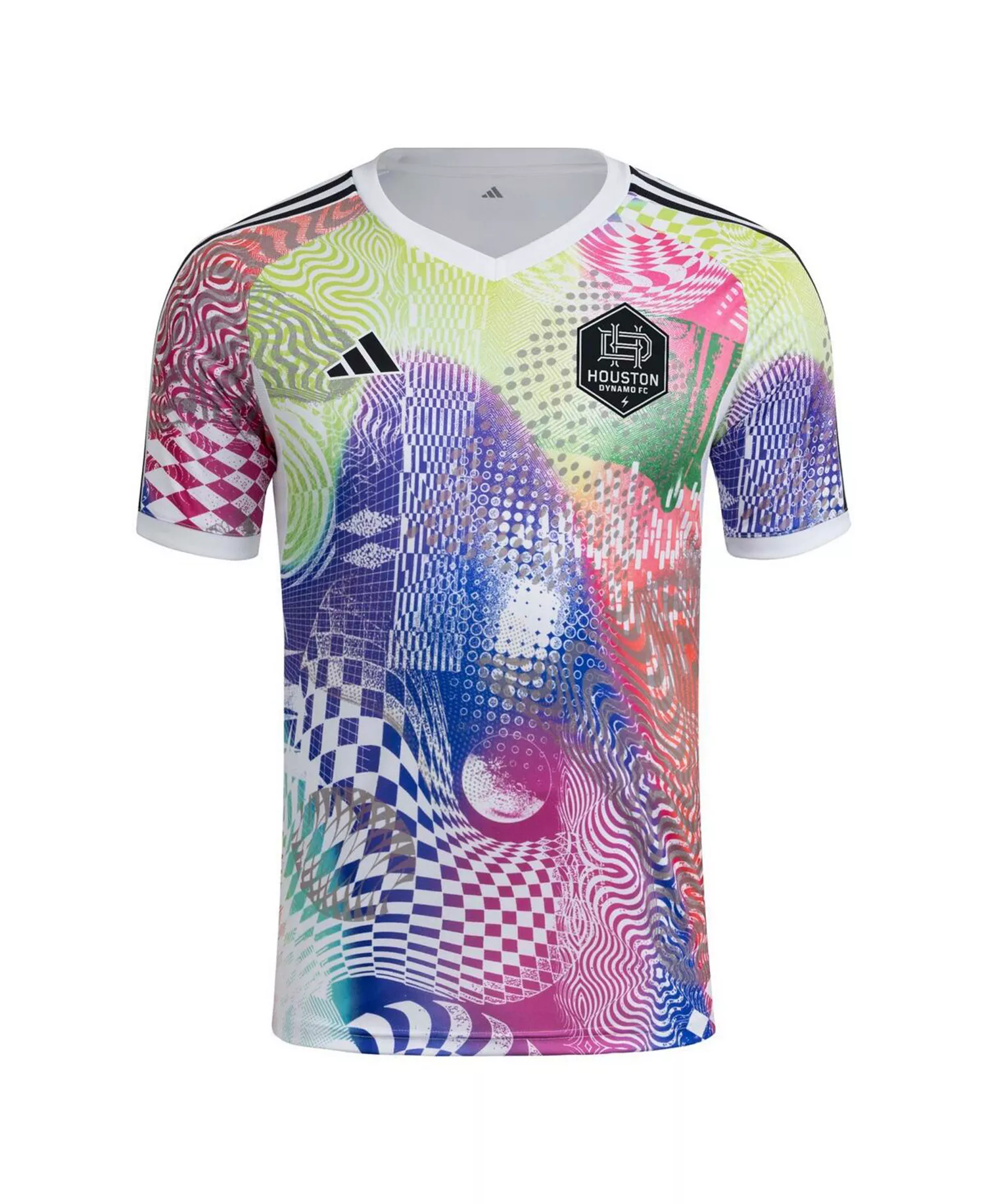 Men's White Houston Dynamo FC 2025 Pride Pre-Match Jersey - White - M