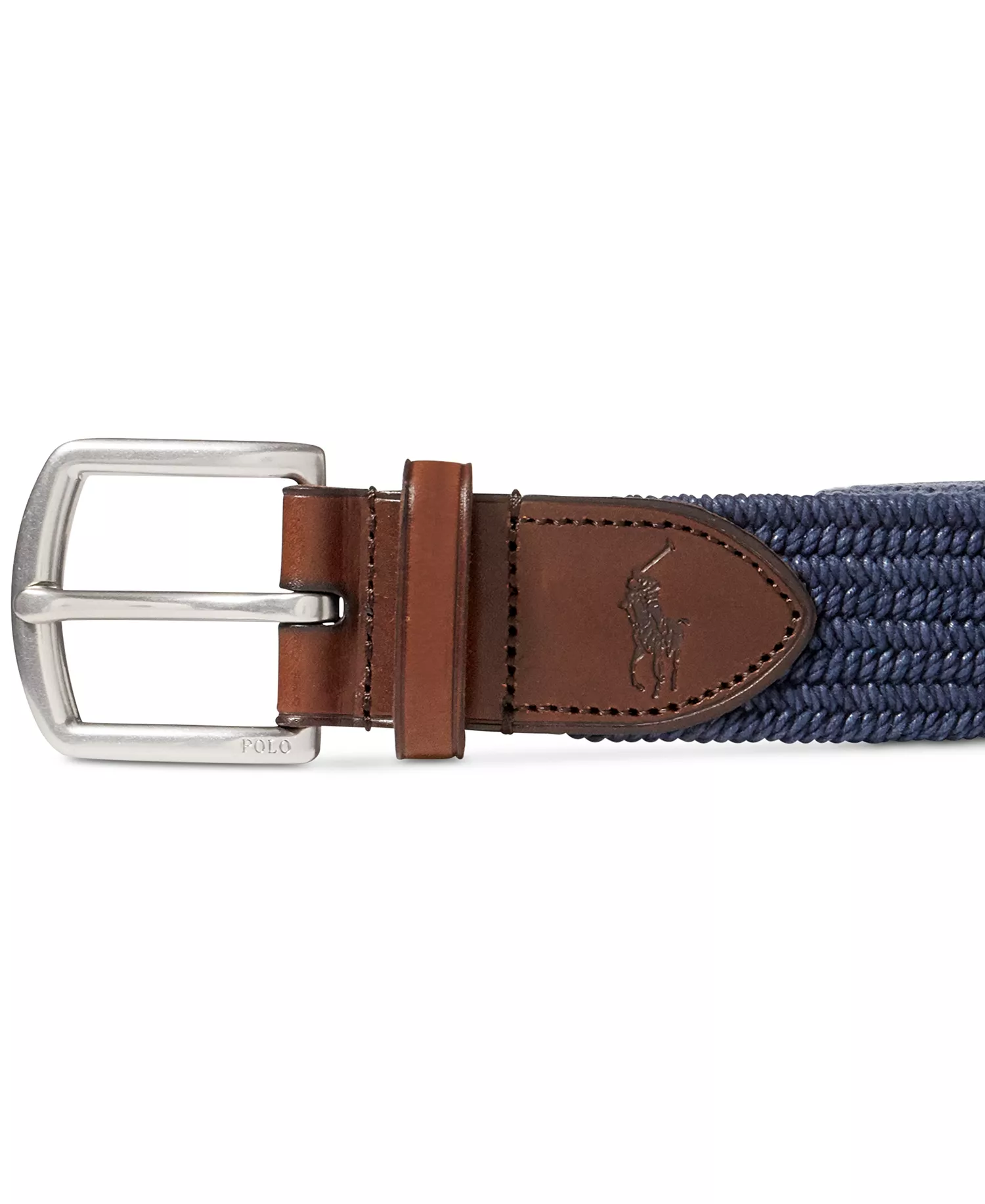 Men's Stretch Waxed Belt - Medium Navy - L