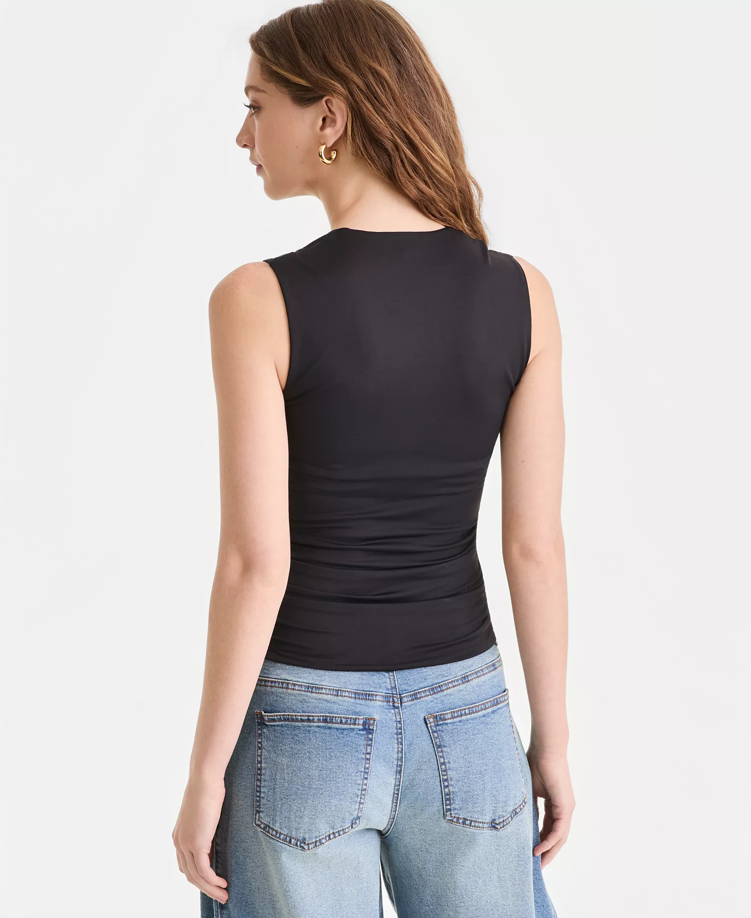 Women's Second Skin Princess Tank Top, Macy's Exclusive - Black - L