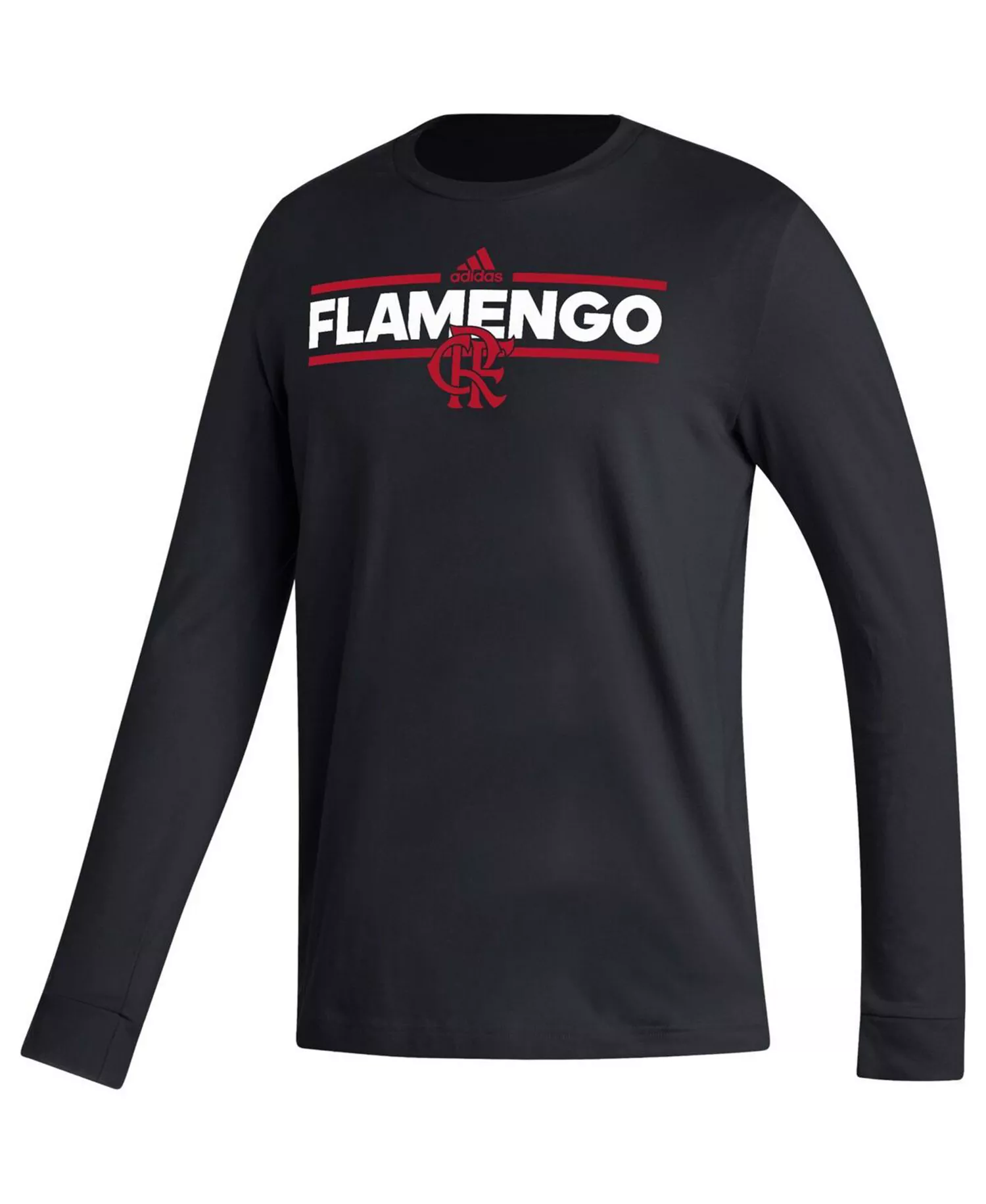 Men's Black CR Flamengo Dassler Long Sleeve T-shirt - Black - S
