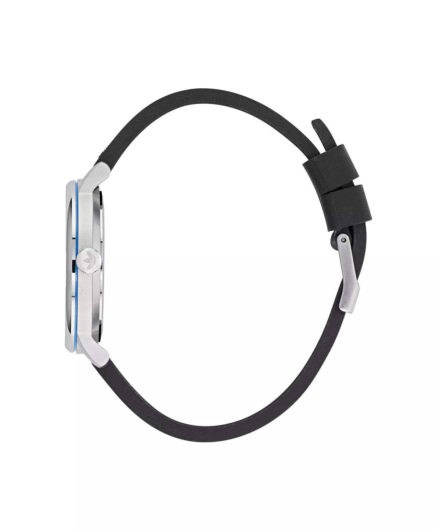 Unisex Three Hand Code One Black Silicone Strap Watch 38mm