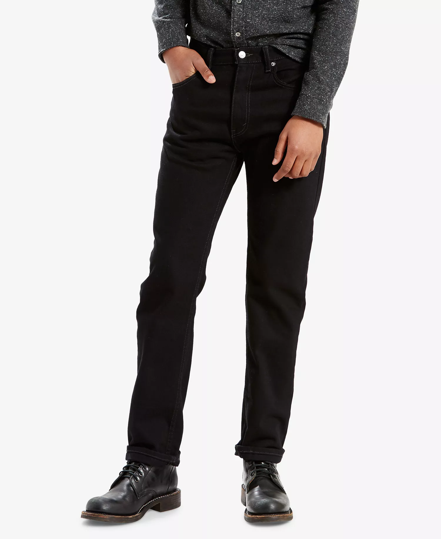 Men's 505™ Non-Stretch Regular Fit Jeans - Black - 29 - 29