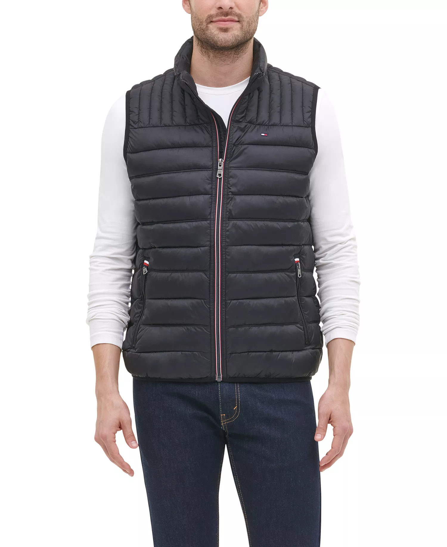 Men's Quilted Vest - Black - 2XL