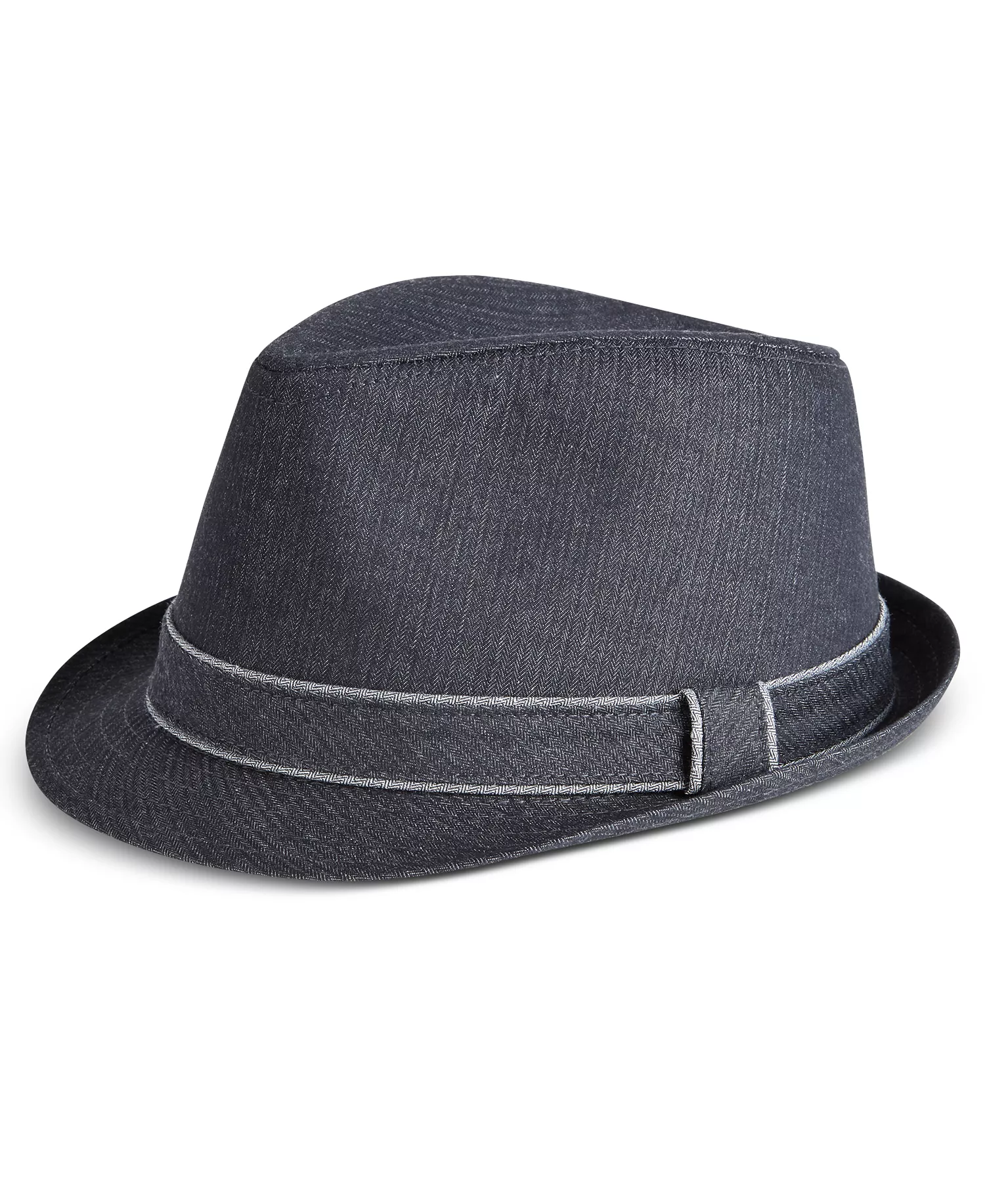 Men's Twill Fedora - Black - L/XL