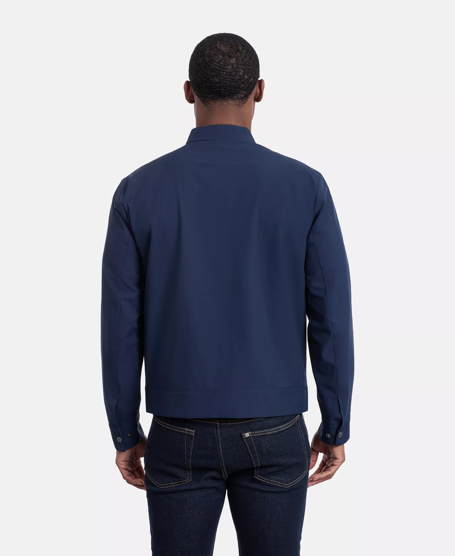 Men's Mesh-Lined Golf Jacket - Dark Sapphire - S