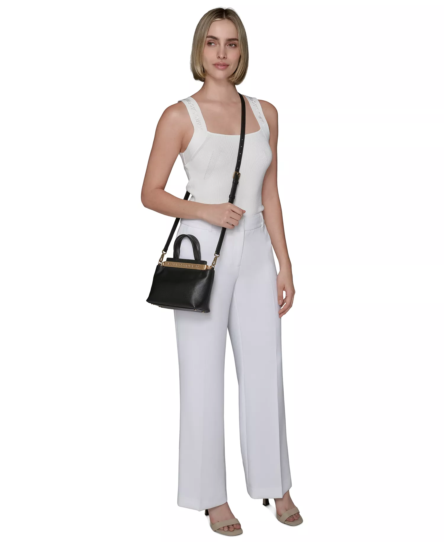 Jacqueline Crossbody Bag - Black/Gold - No Size