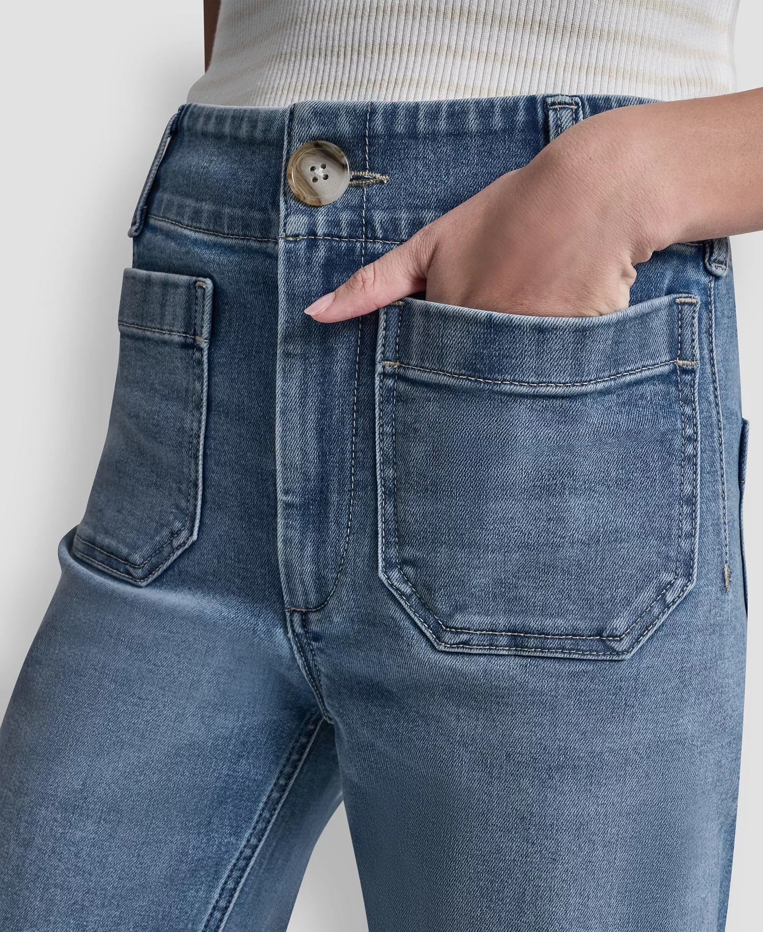 Petite High-Rise Wide Leg Jeans - Baxter - 24P