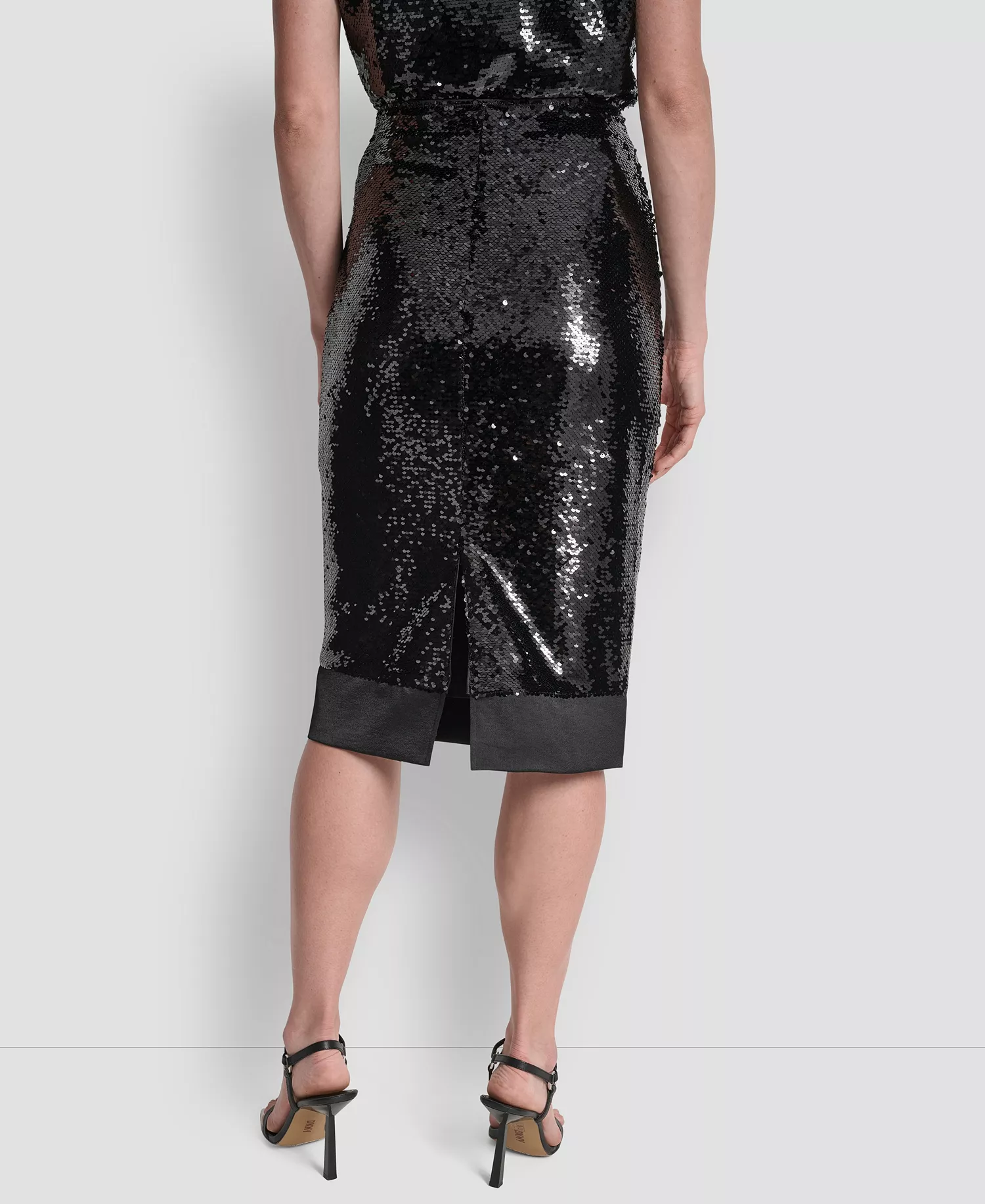 Women's Sequin Detail Skirt - Black - 0