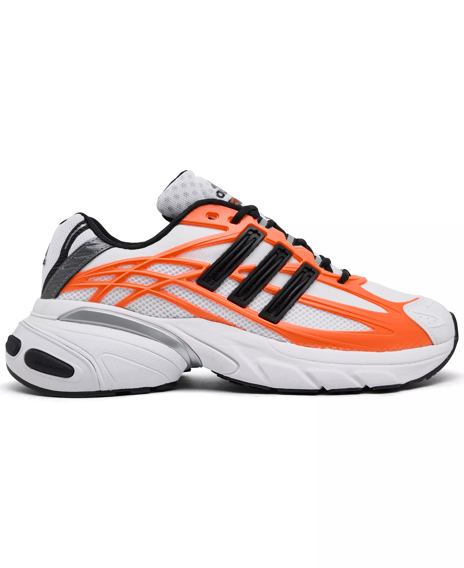 Men's Adistar XLG 2.0 Casual Sneakers from Finish Line - White, Black, Orange - 10