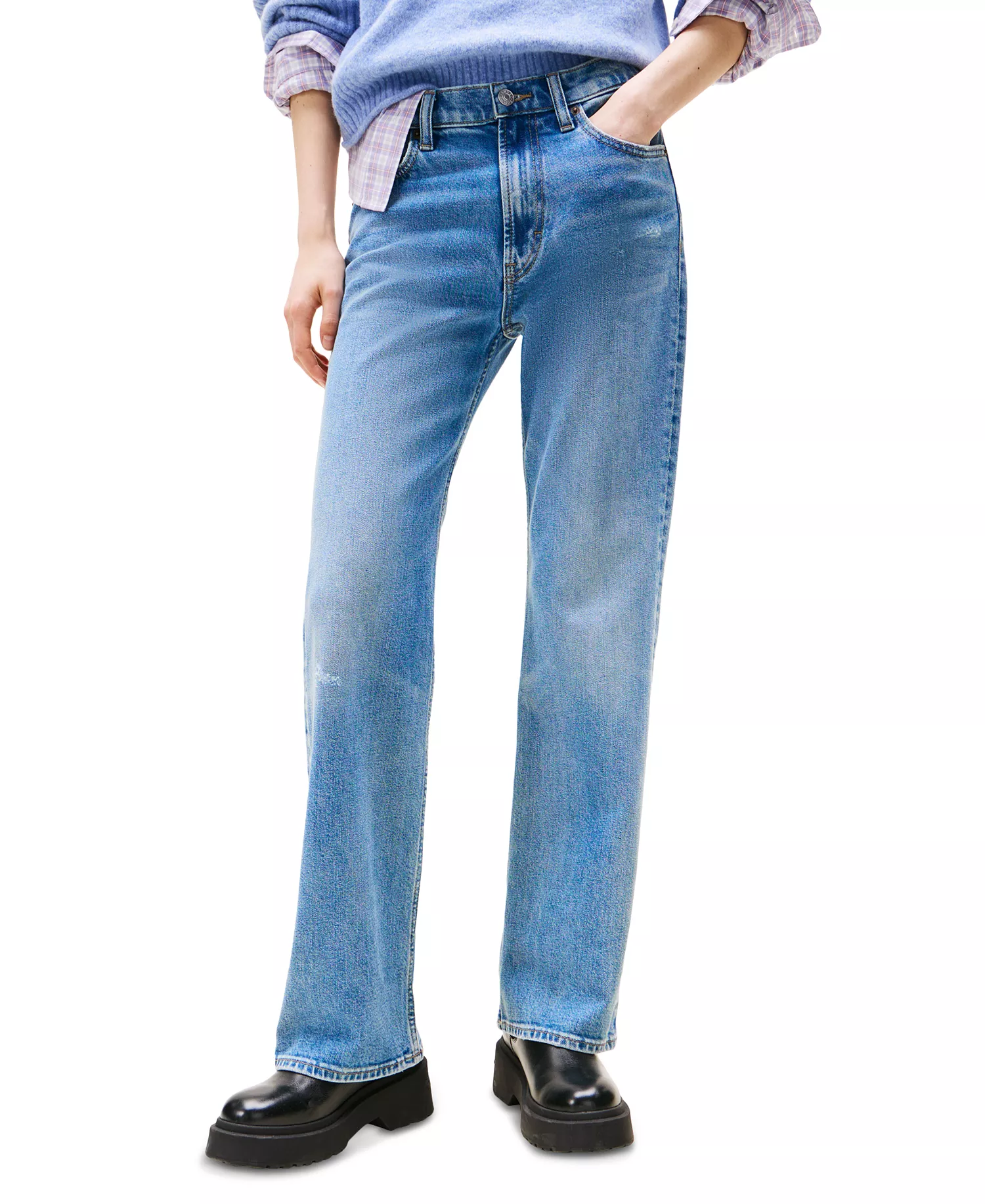 Women's Cleo Mid-Rise Bootcut Jeans - Denim Medium - 26x30