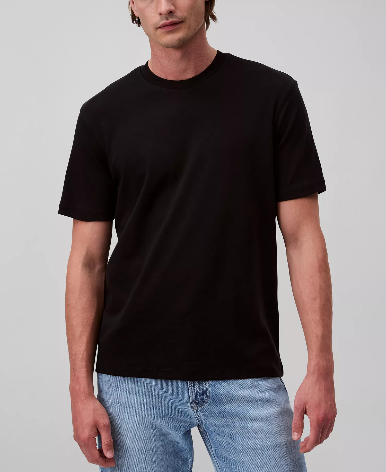 Men's Short-Sleeve Supima Interlock T-Shirt - Black - 2XL
