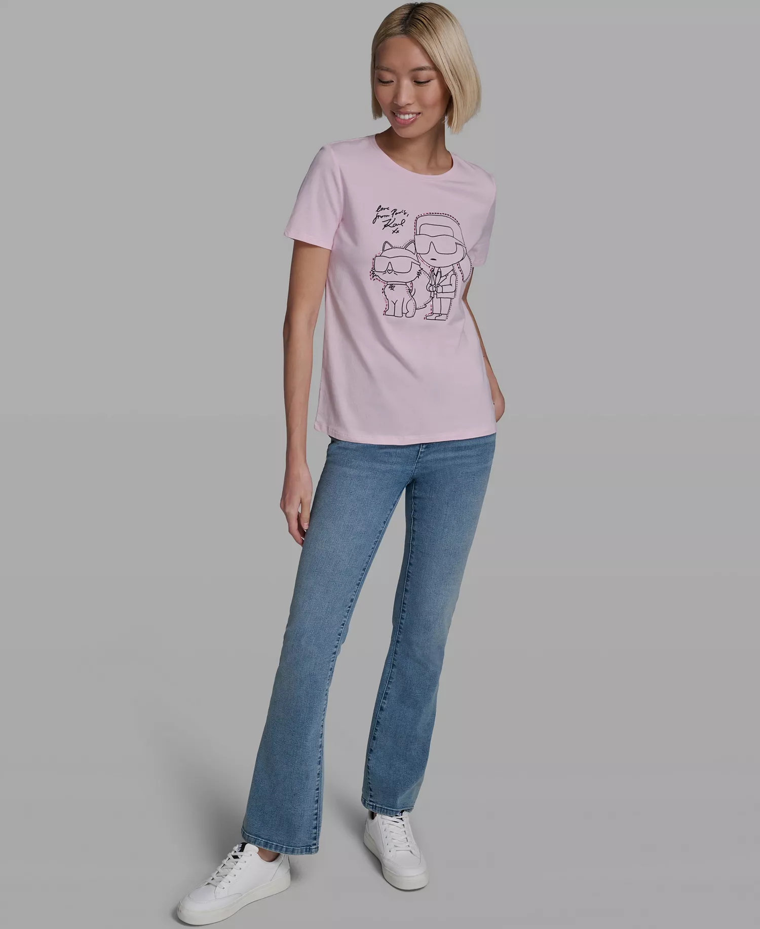 Women's Crew Neck Short-Sleeve T-Shirt - Ballet Slipper - L