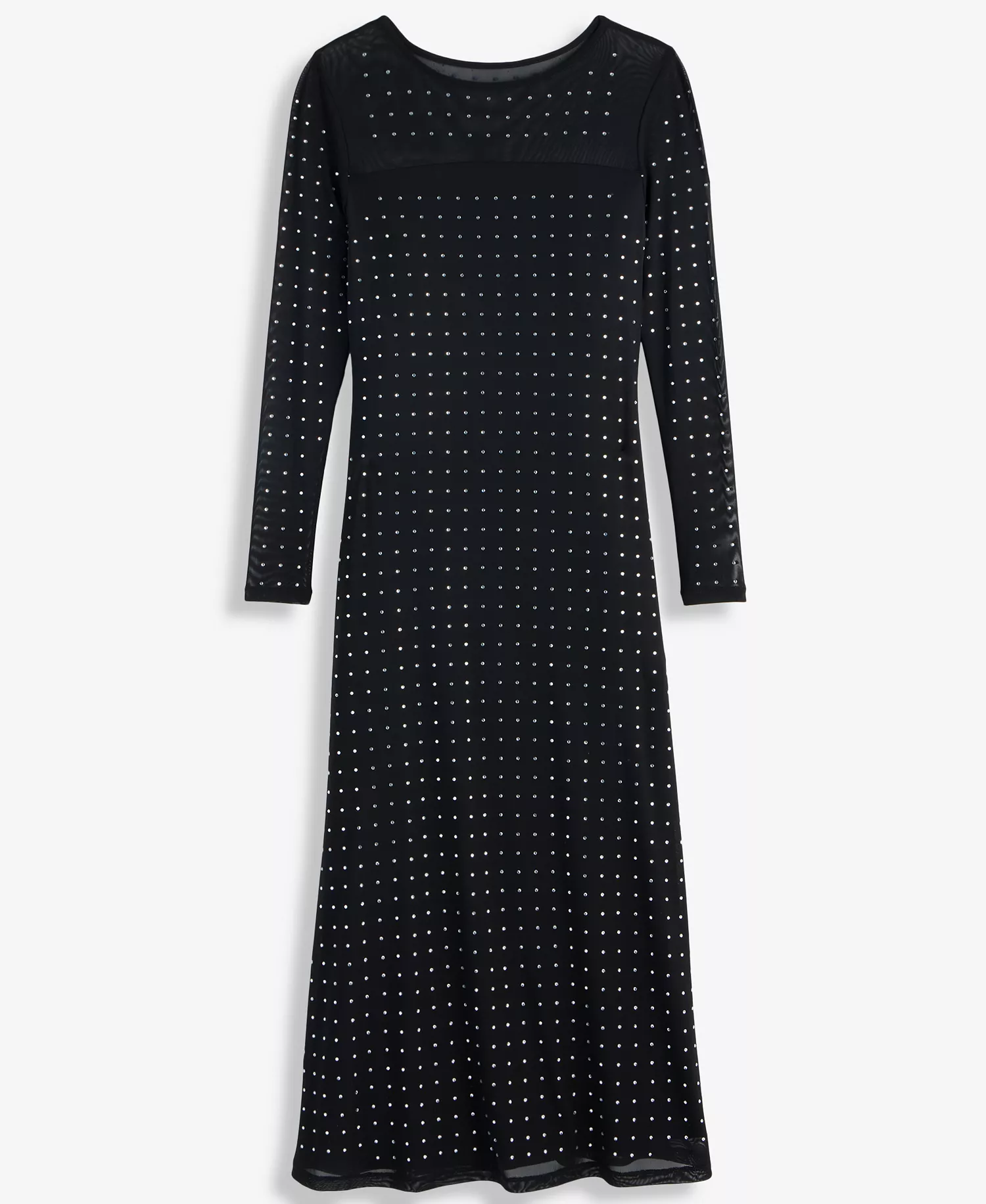 Women's Rhinestone Dress, Macy's Exclusive - Deep Black - M