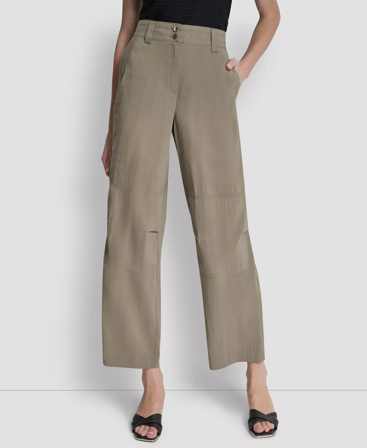 Women's Sueded Fuji Two-Button Cargo Pants - Lght Fatigue - 0