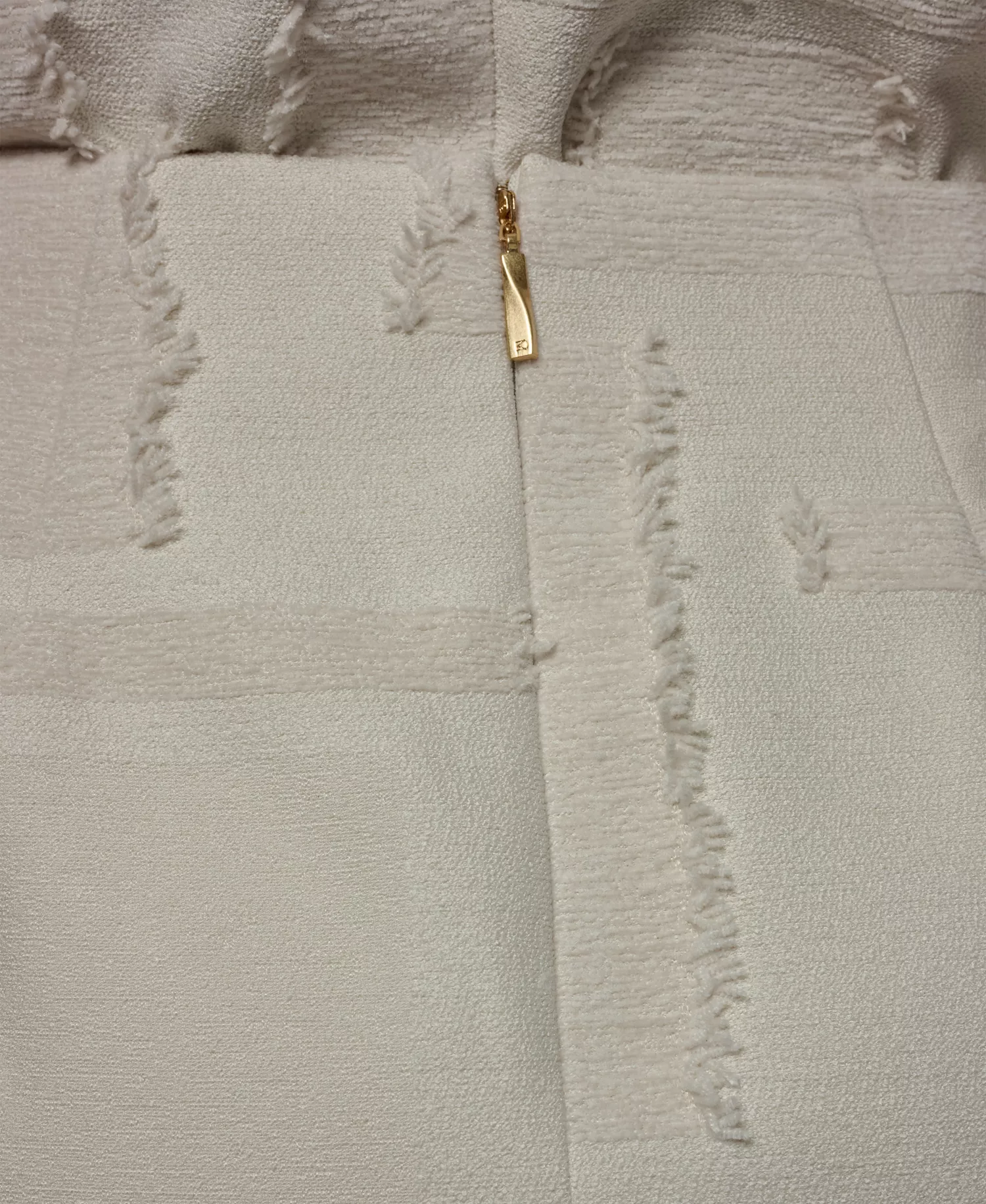 Women's Side Slit Crop Top and Pencil Skirt - Natural - 0