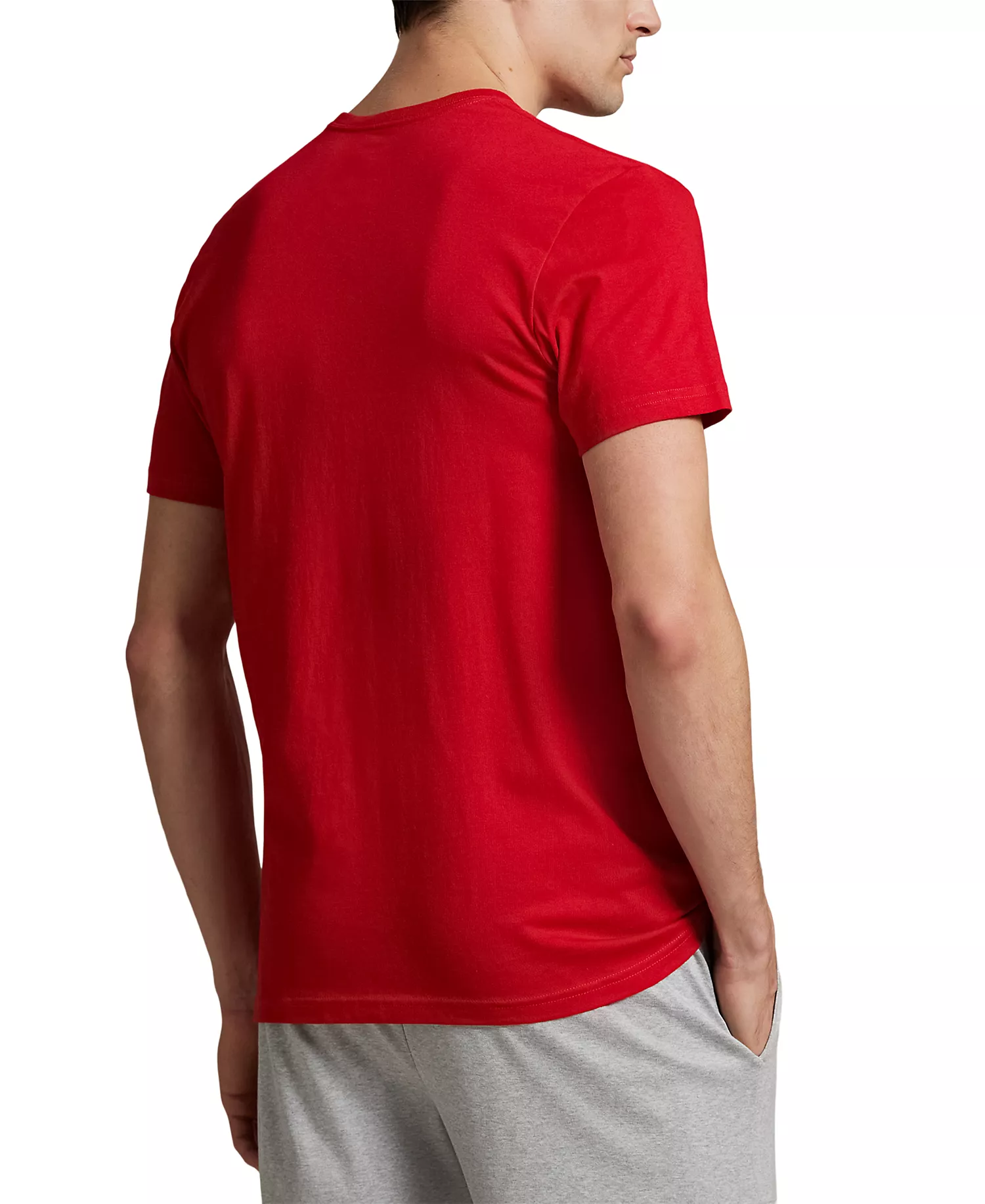 Men's 3-Pack Classic Fit Crewneck Undershirts - Red/Andover Heather/Cruise Navy - L