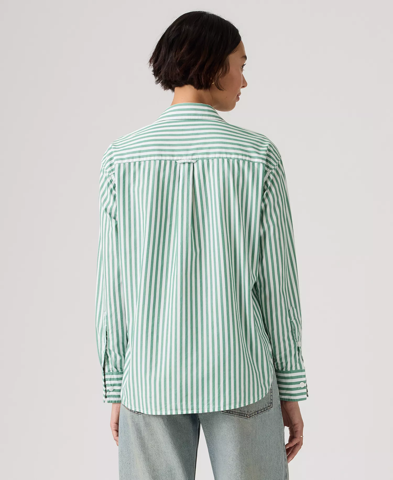Women's Harlie Striped Boyfriend Shirt - Serafina S - L