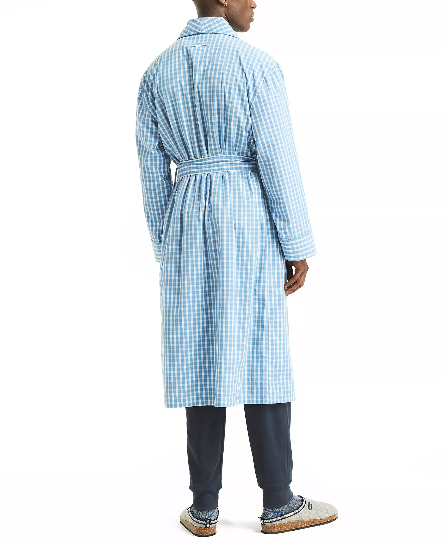 Men's Crafted Plaid Robe - Blue Yonder - L/XL