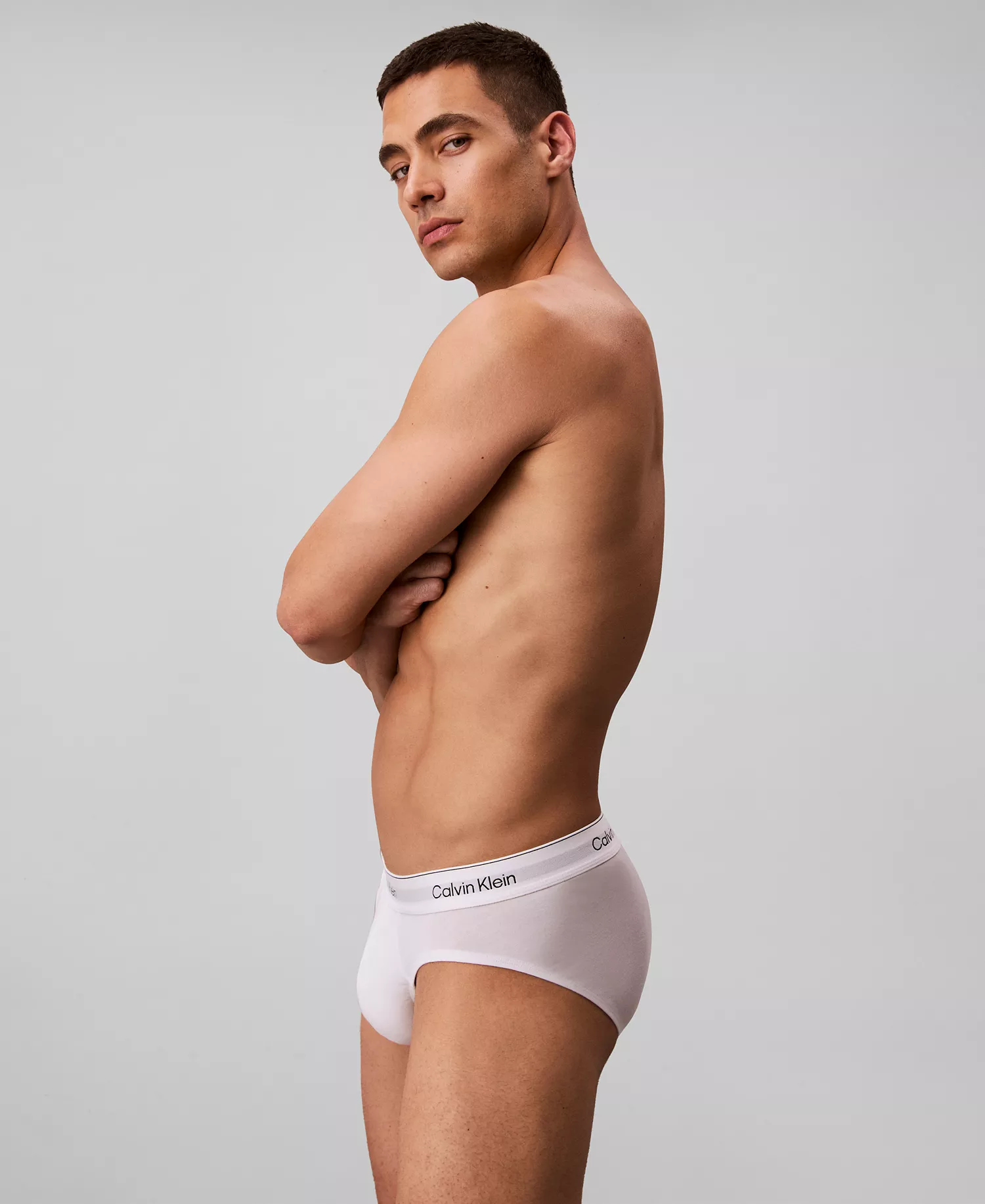 Men's 3-Pk. Icon Stretch Hip Briefs - Black - L