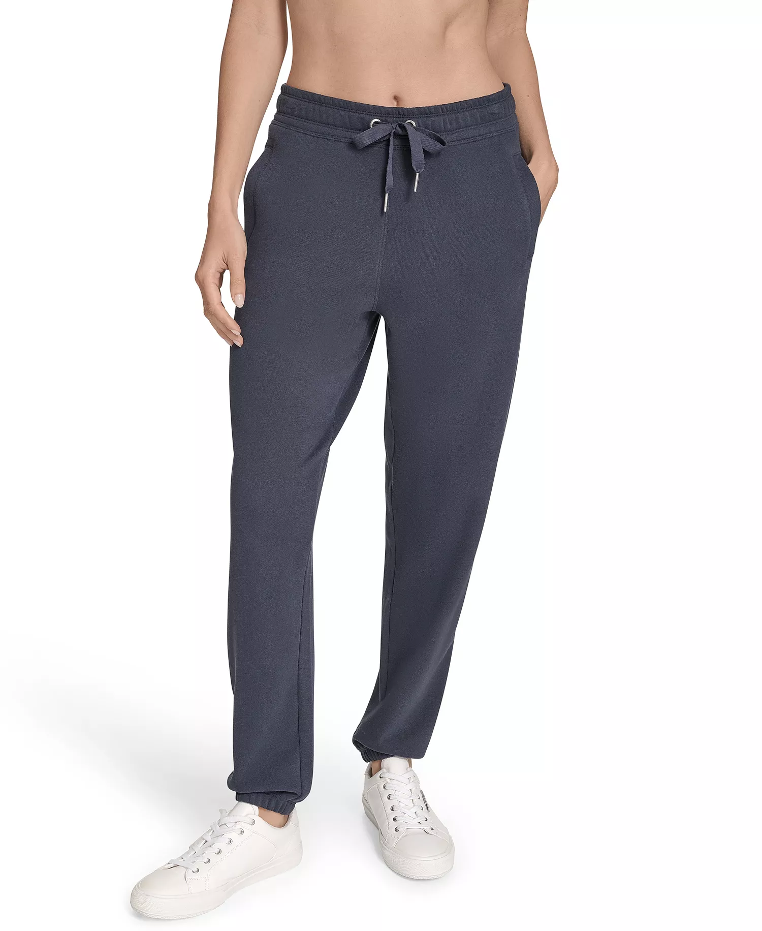 Women's Fleece High Waist Drawstring Jogger - Inkwell - XL