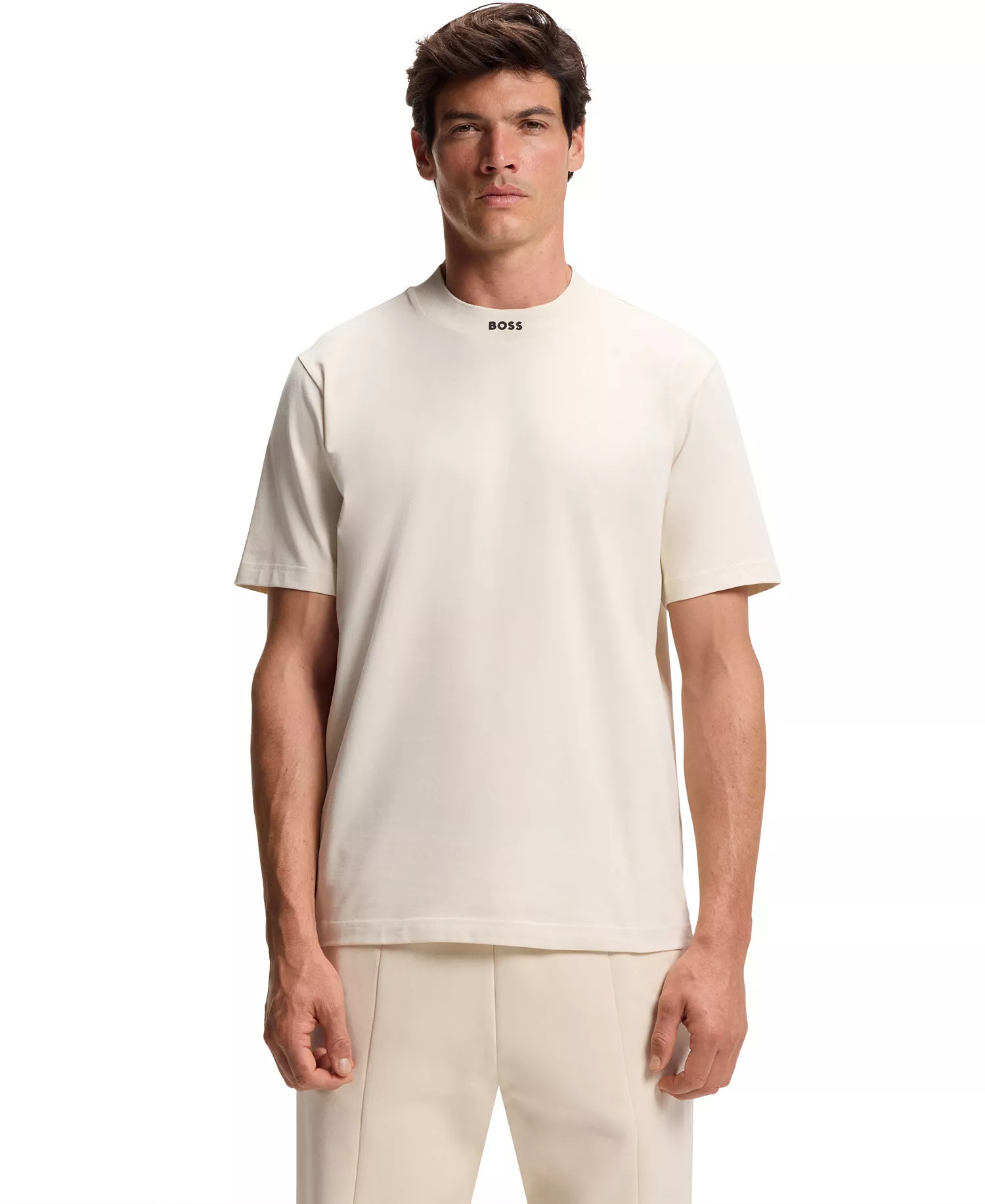Men's Stretch-Cotton Relaxed-Fit T-Shirt - Open White - 2XL