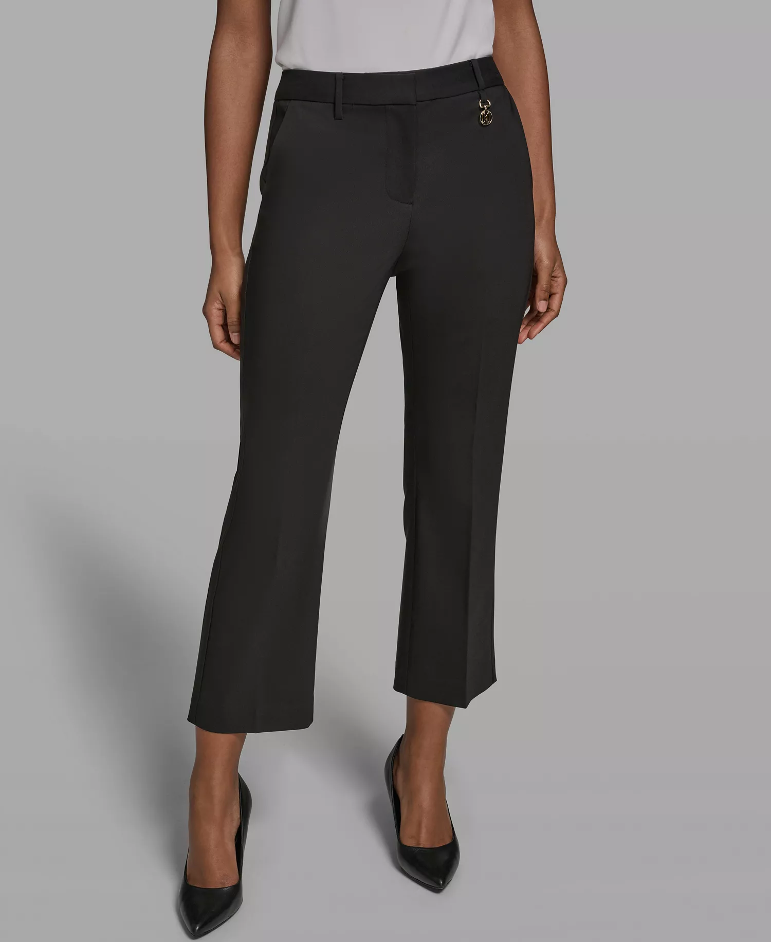 Women's Woven Ankle Pants - Black - 0