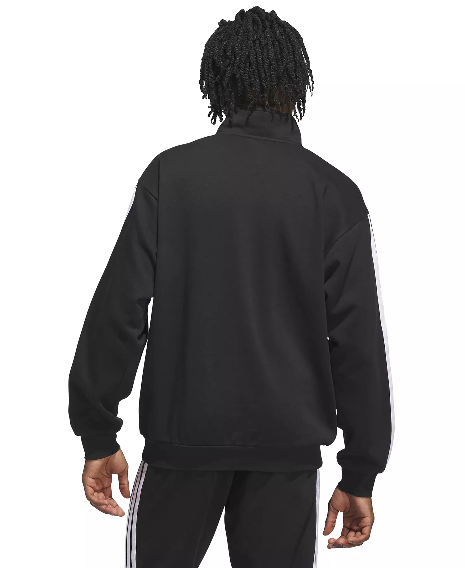 Men's 3-Stripes Pull-On Sweatshirt - Black - 2XL
