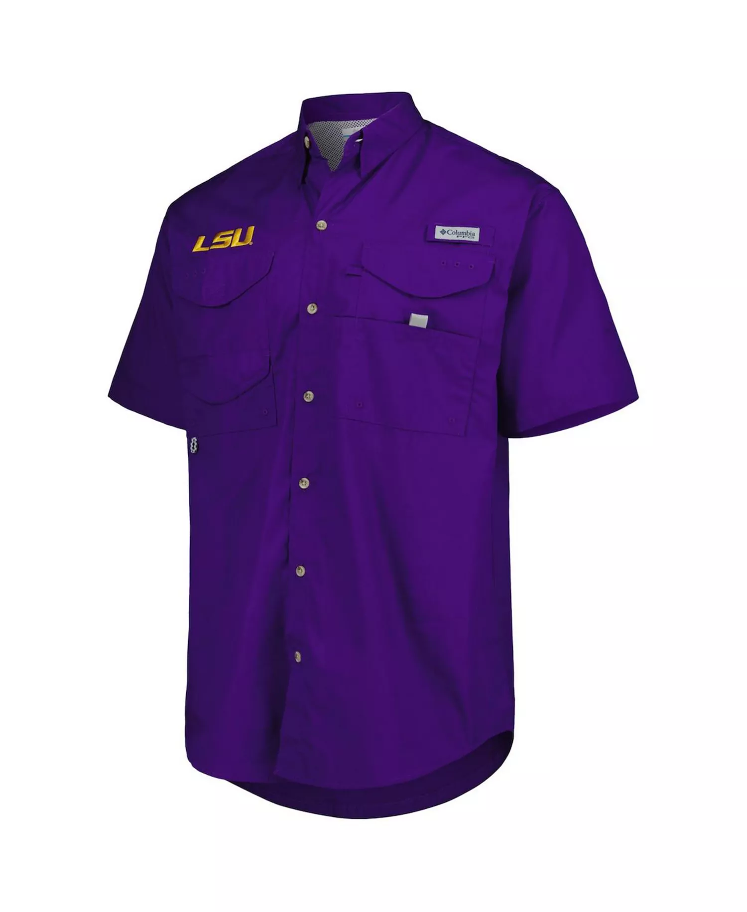 Men's Purple LSU Tigers Bonehead Button-Up Shirt - Purple - L