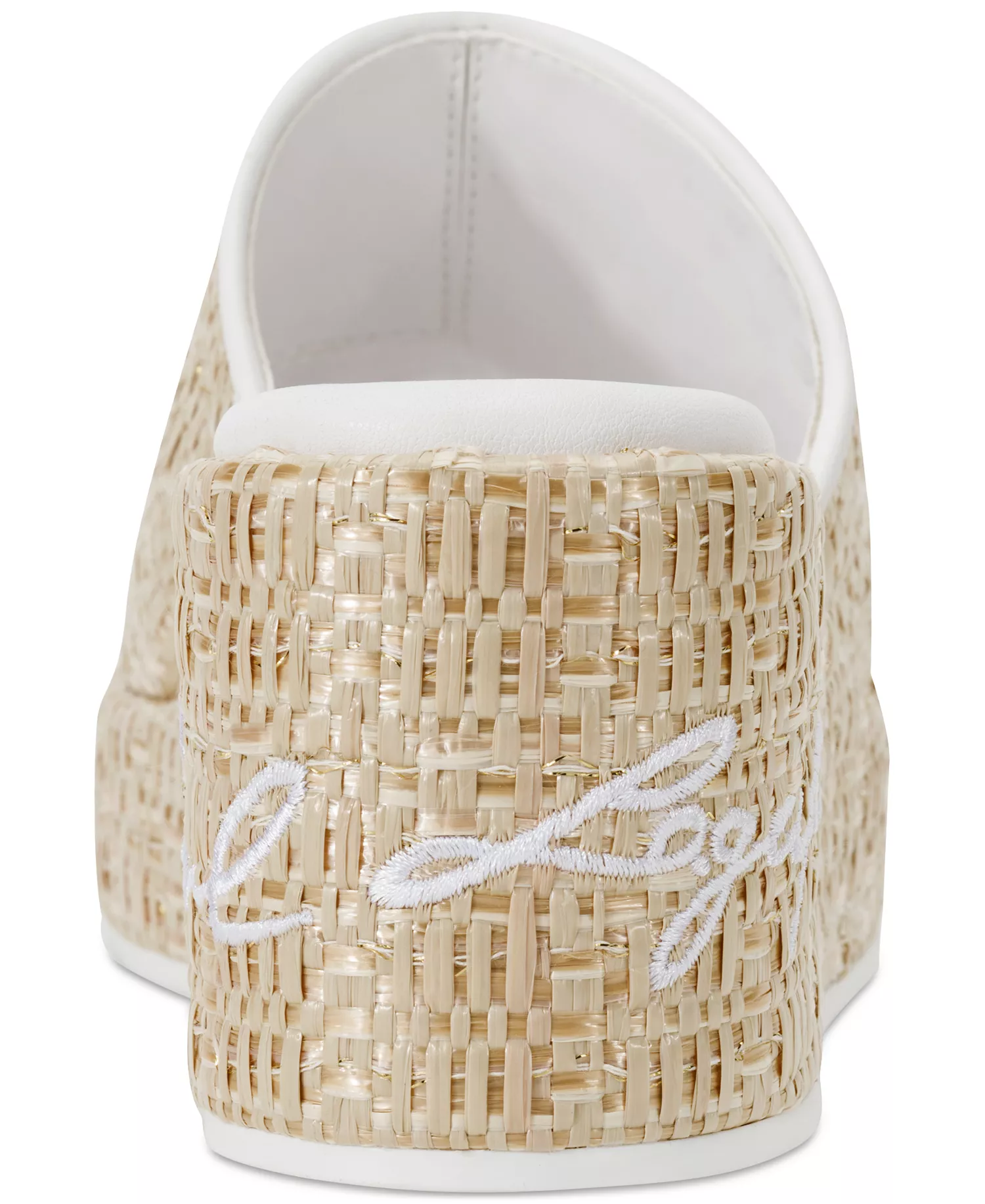 Women's Calvina Slide Wedge Sandals - Natural/ Bright White - 10M