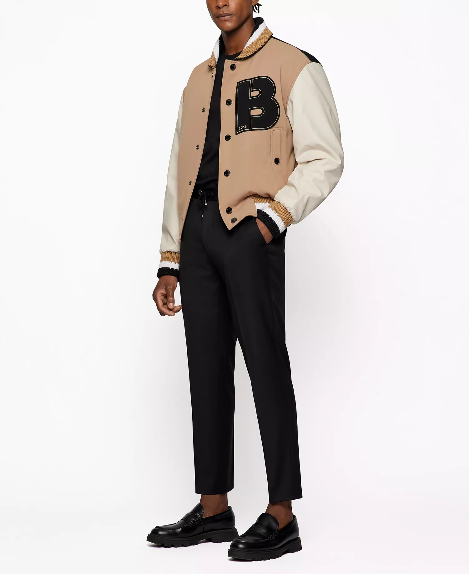 BOSS Men's Drawstring Trousers - Black - 28R