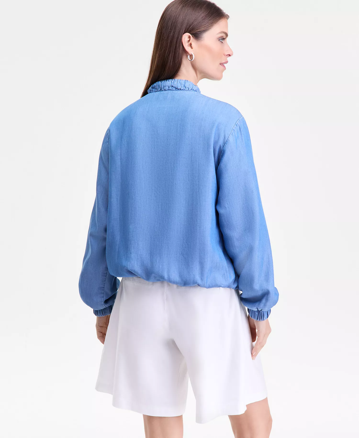 Women's Chambray Bomber Jacket, Macy's Exclusive - Medium Ind - L