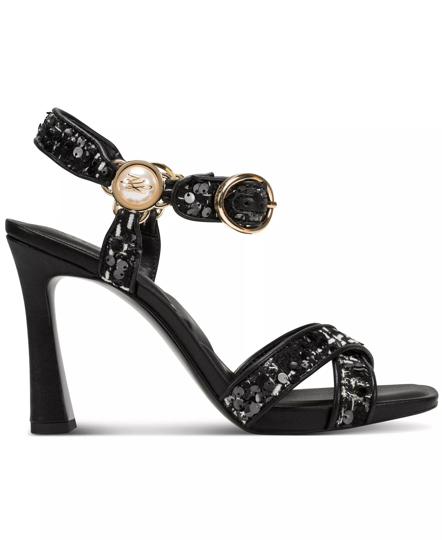 Women's Daelin Square Toe Sandals - Black - 10