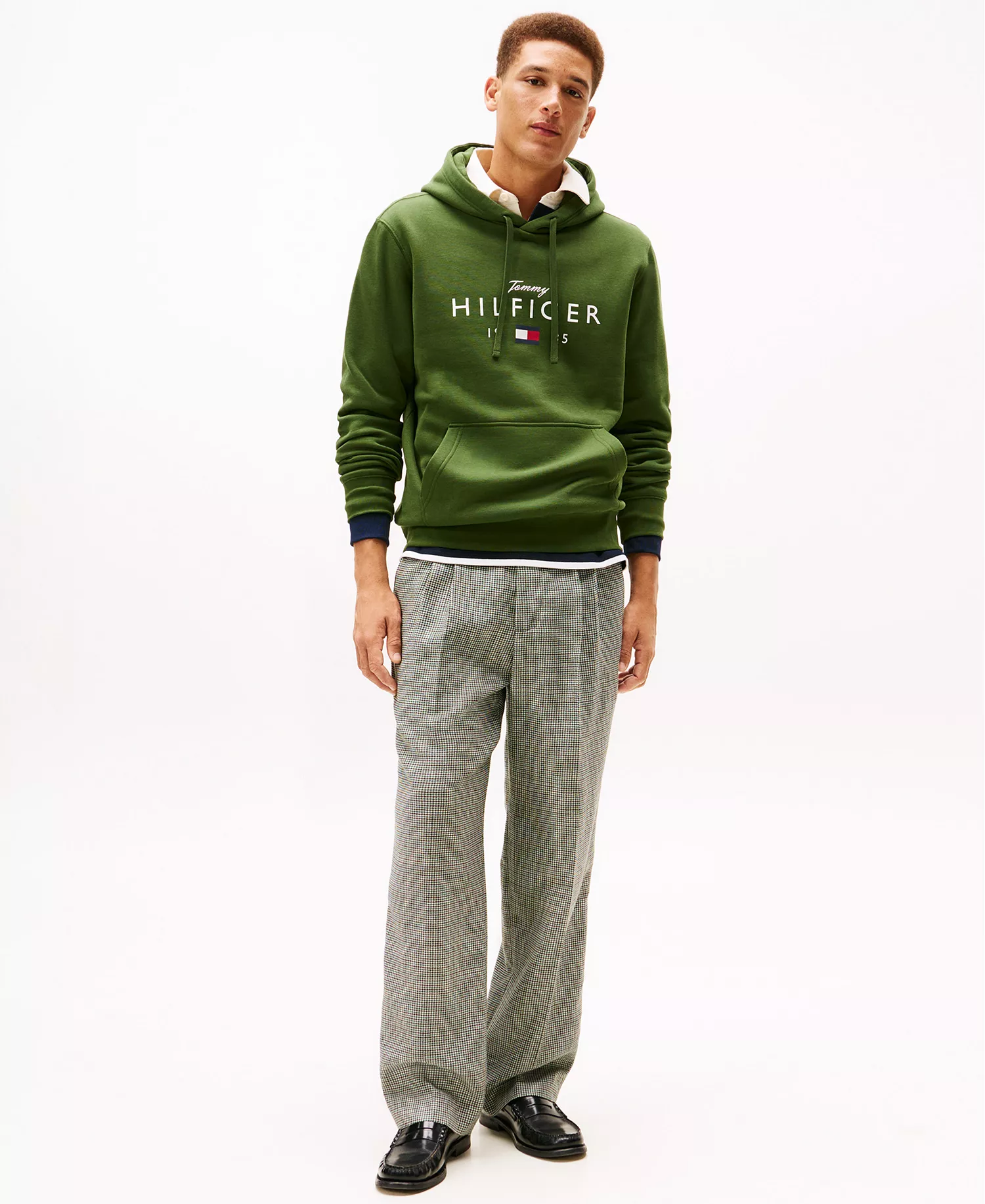 Men's Big Hilfiger Regular-Fit Hoodie - Mountain Pine - L