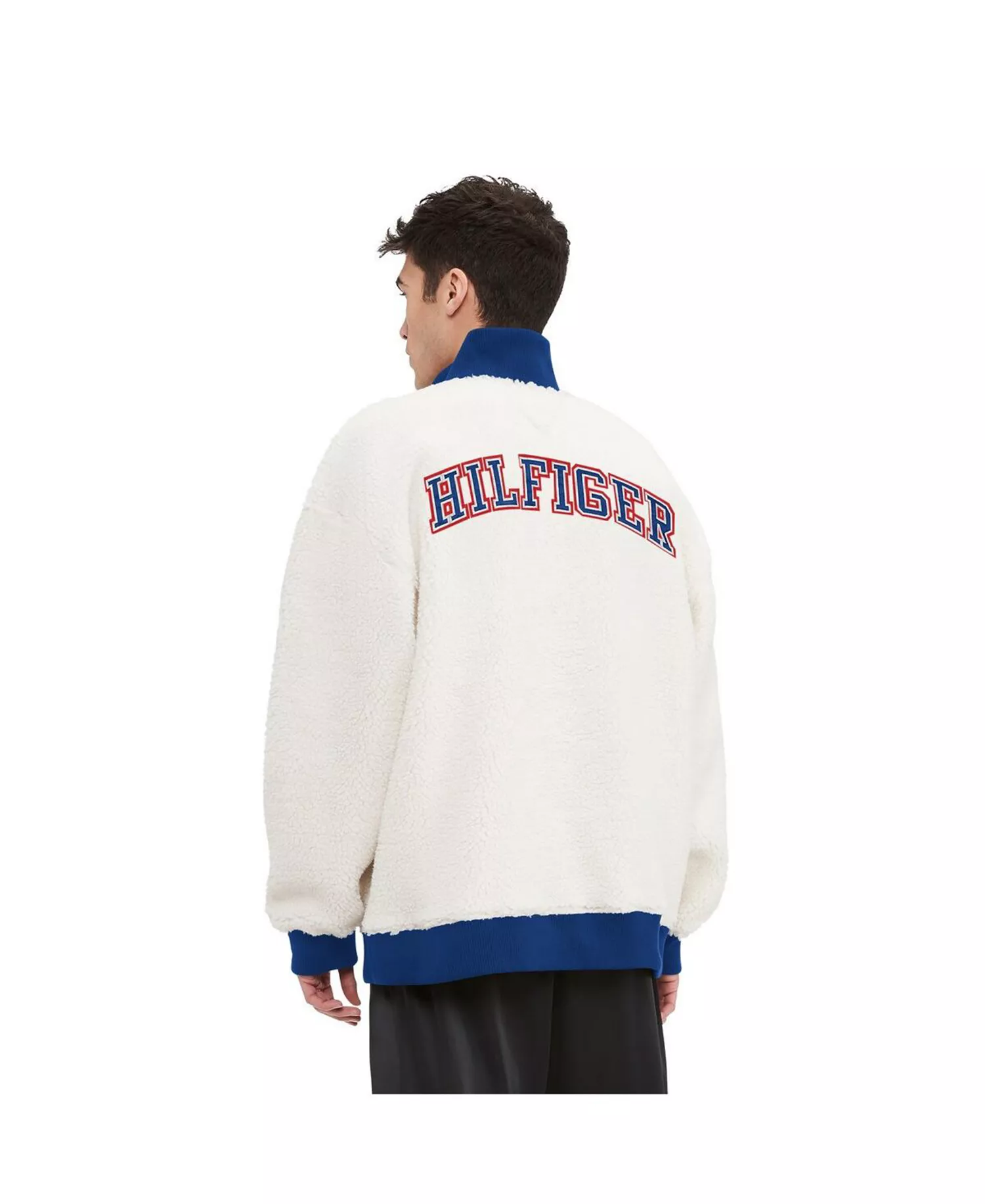 Men's Cream Buffalo Bills Jordan Sherpa Quarter-Zip Sweatshirt - Cream - L