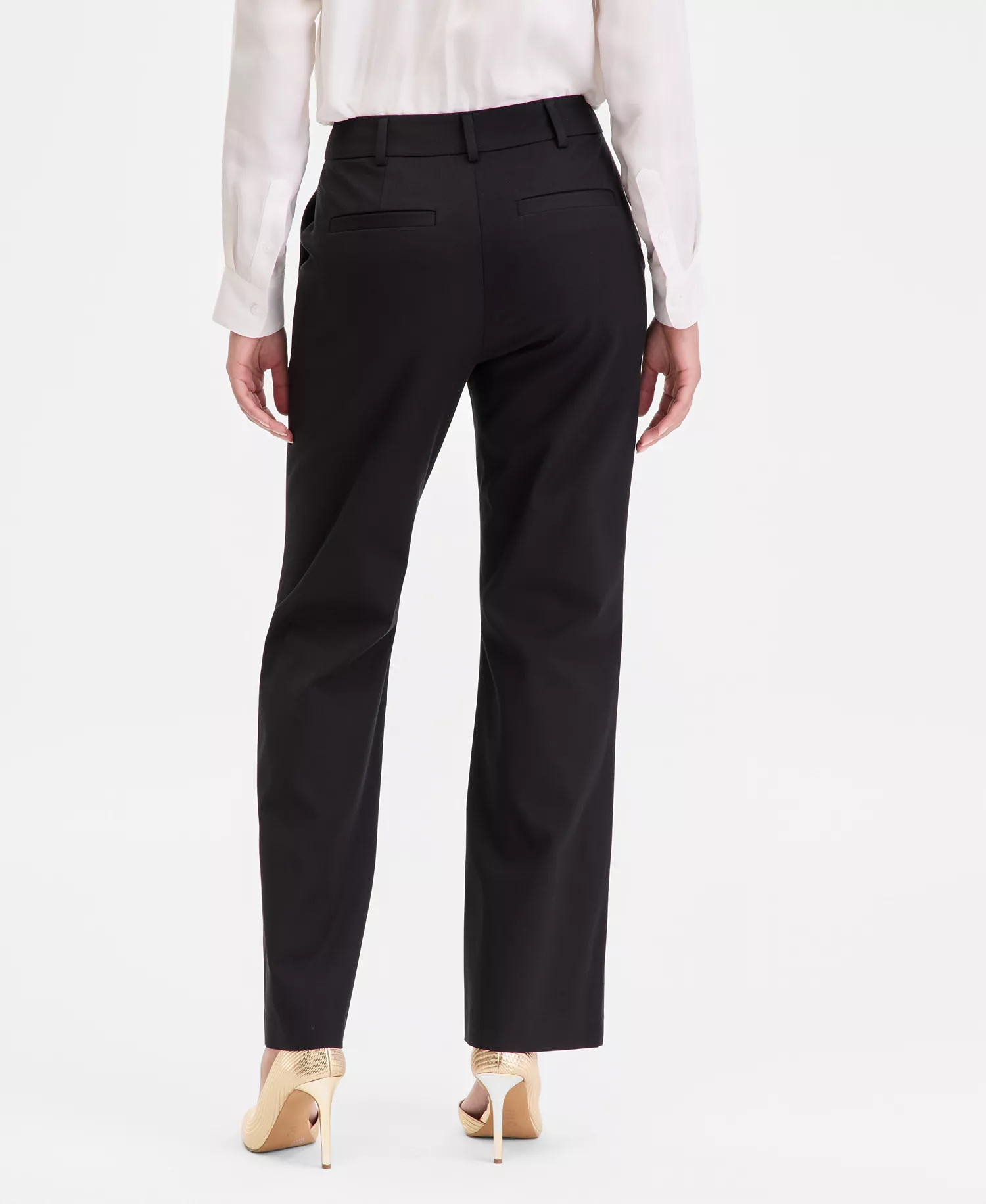 Women's High-Rise Mini Bootcut Pants, Created for Macy's - Deep Black - 0