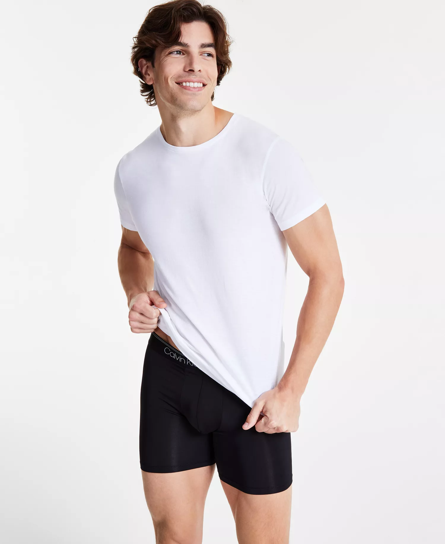Men's 5-Pack Cotton Classics Crewneck T-Shirts & 3-Pack Stretch Boxer Briefs