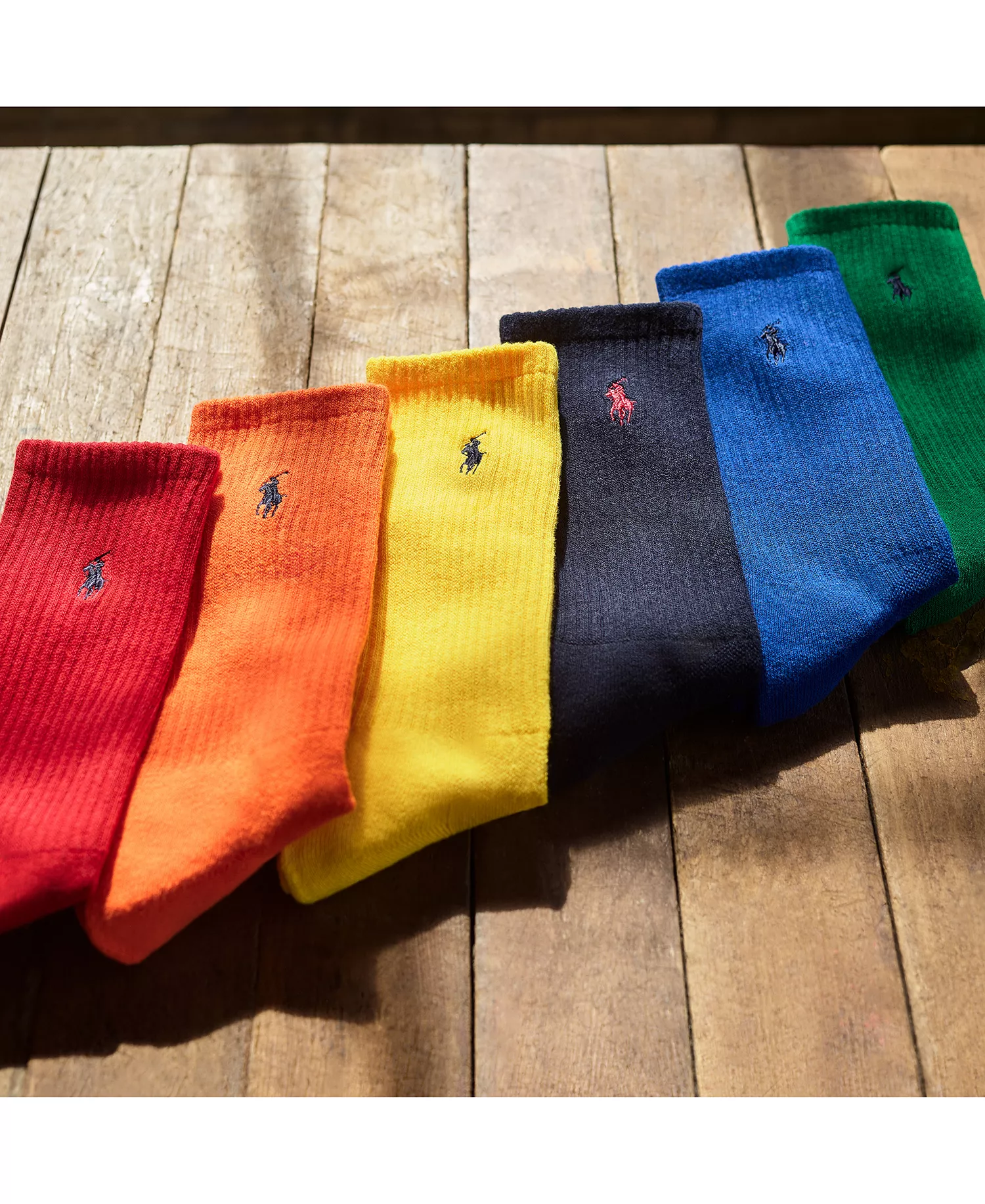 Men's 6-Pk. Performance Colorful Crew Socks - Asst - 10-13