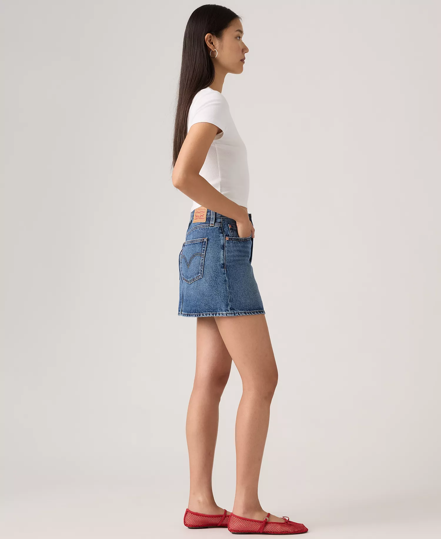 Women's Icon Cotton Denim Skirt - Beautiful Target Skirt - 24