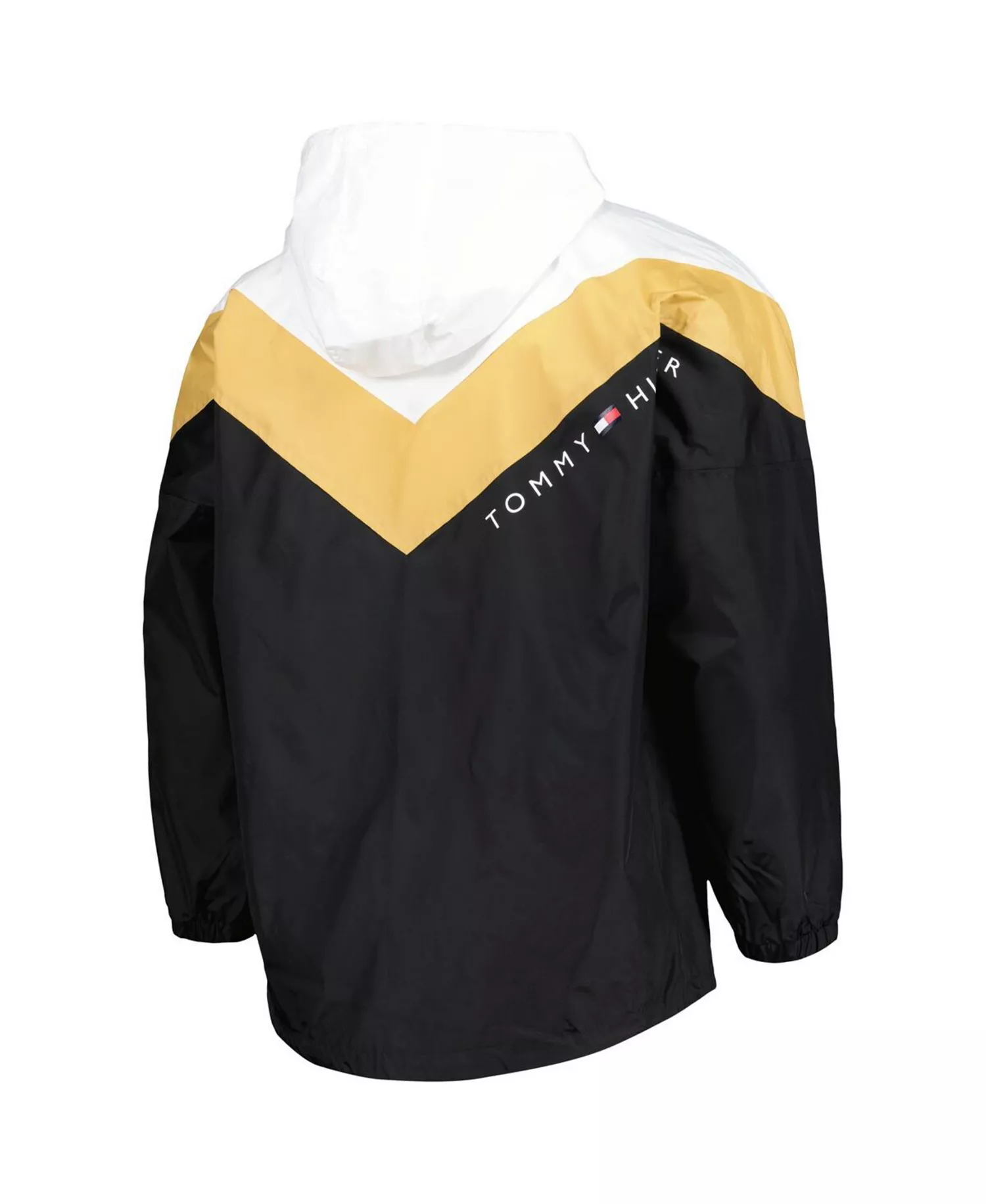 Women's Black, Gold Vegas Golden Knights Staci Half-Zip Windbreaker Jacket - Black, Gold - 2XL