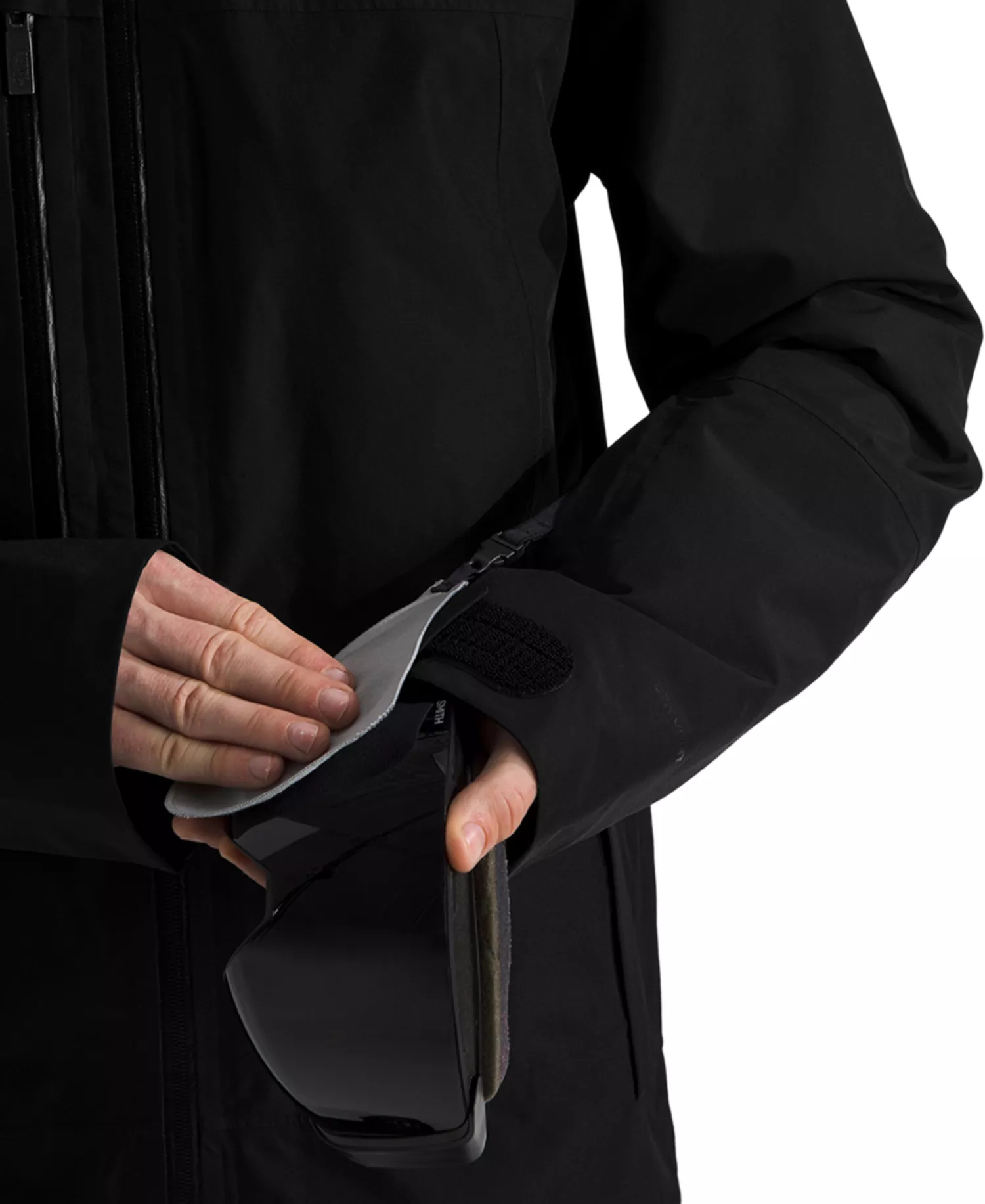 Men's Chakal Front-Zip Hooded Jacket - Black - L