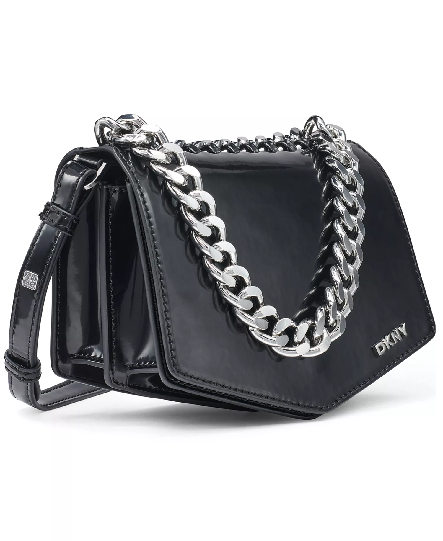 Riona Flap Mini Crossbody Bag - Black/silver - NO SIZE