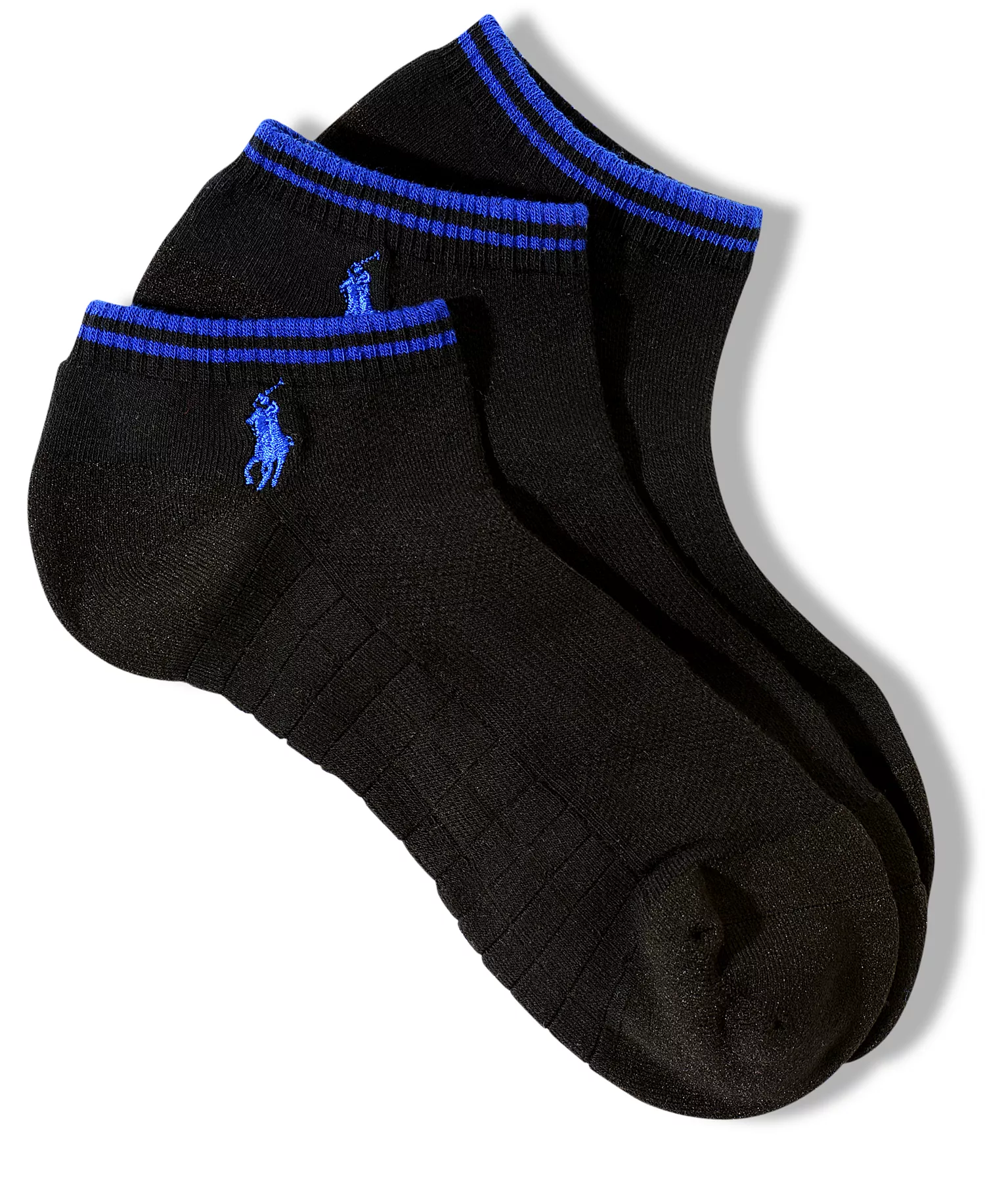 Men's Socks, Atheltic Technical Low Cut No Show Performance 3 Pack - Black - 10-13