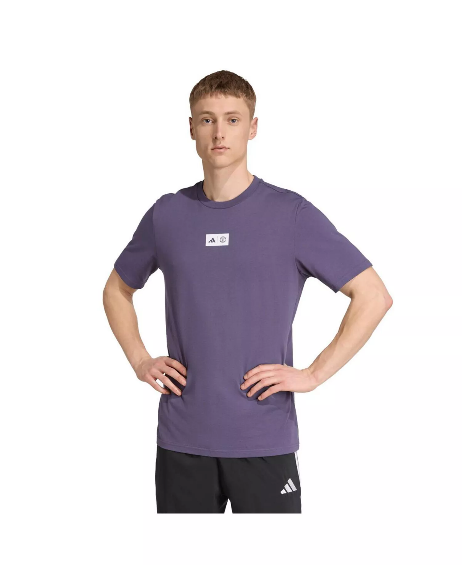 Men's Purple Manchester United Jersey Hook T-Shirt - Purple - 2XL