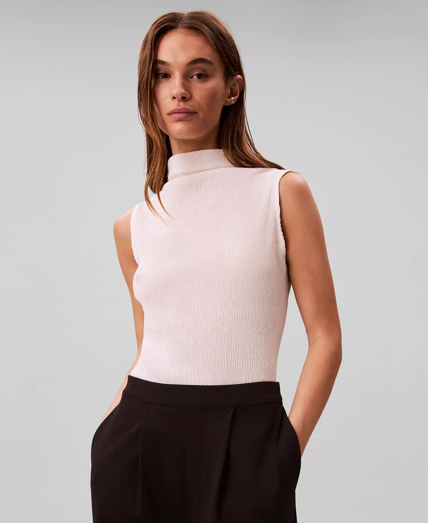 Women's Ponte High-Rise Wide-Leg Pants - Black - 10