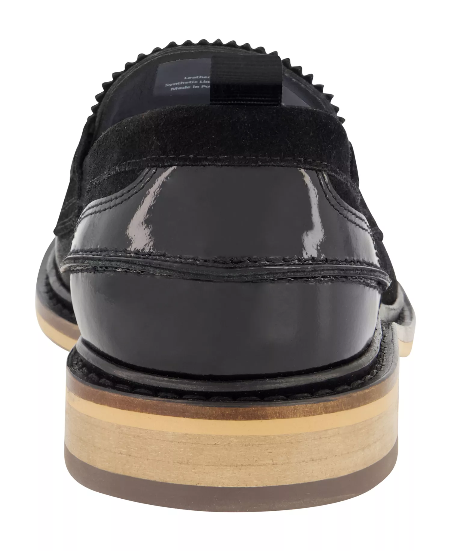 Men's White Label Suede Penny Loafers - Black - 10