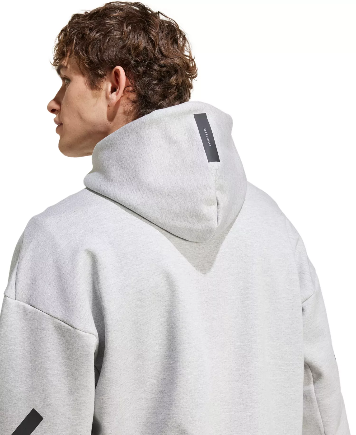 Men's Full Zip Hooded Sweatshirt - Gray heather - 2XL