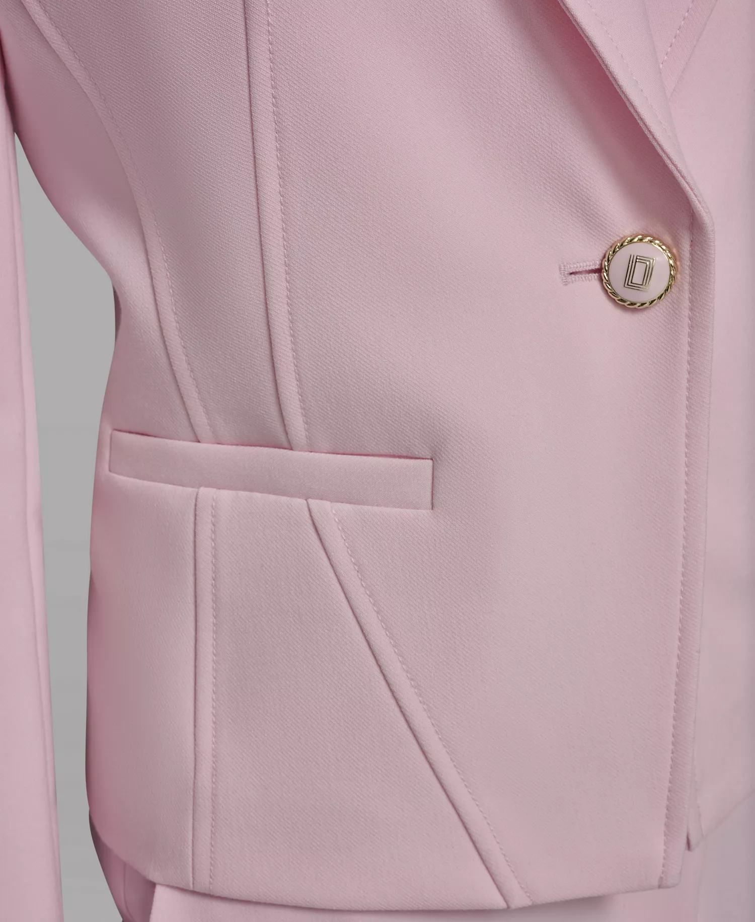 Women's Collared Woven Jacket - Ballet Slipper - 0