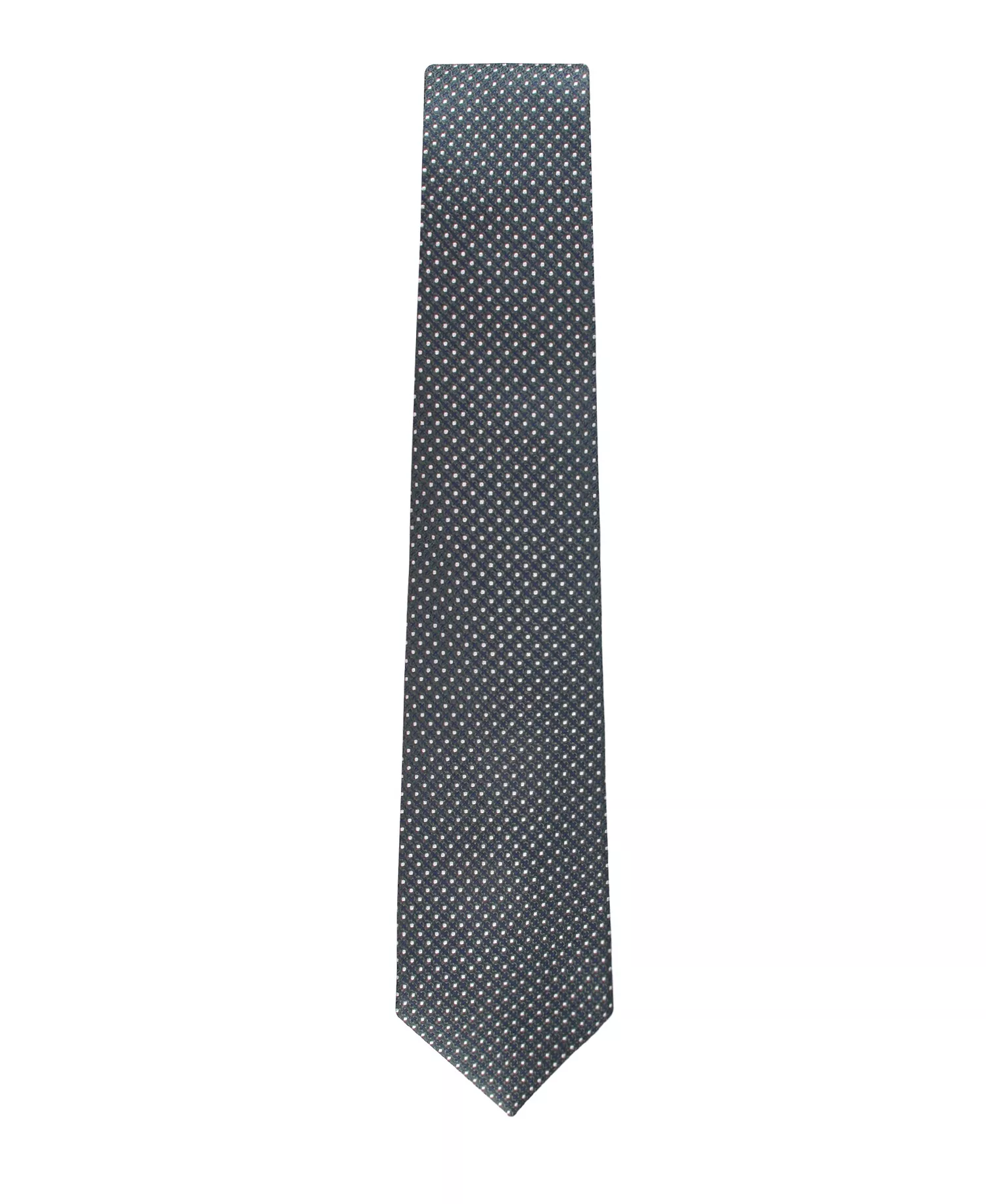 Men's Grant Micro Geometric Pattern Classic Tie - Dark teal - ONE SIZE